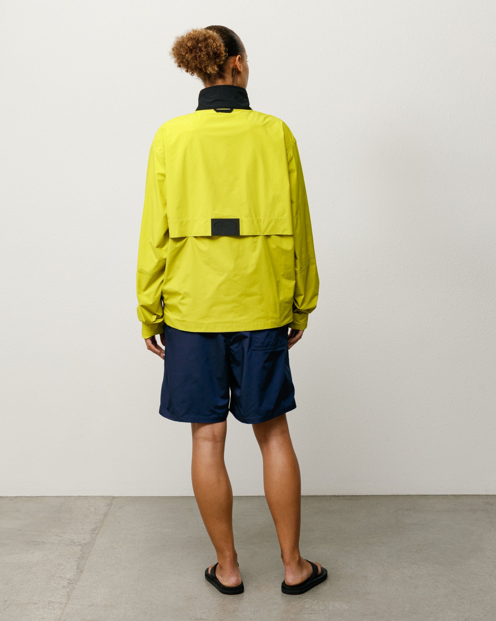 Coastal Board Short Unisex Regular In Blue Rear View On Model