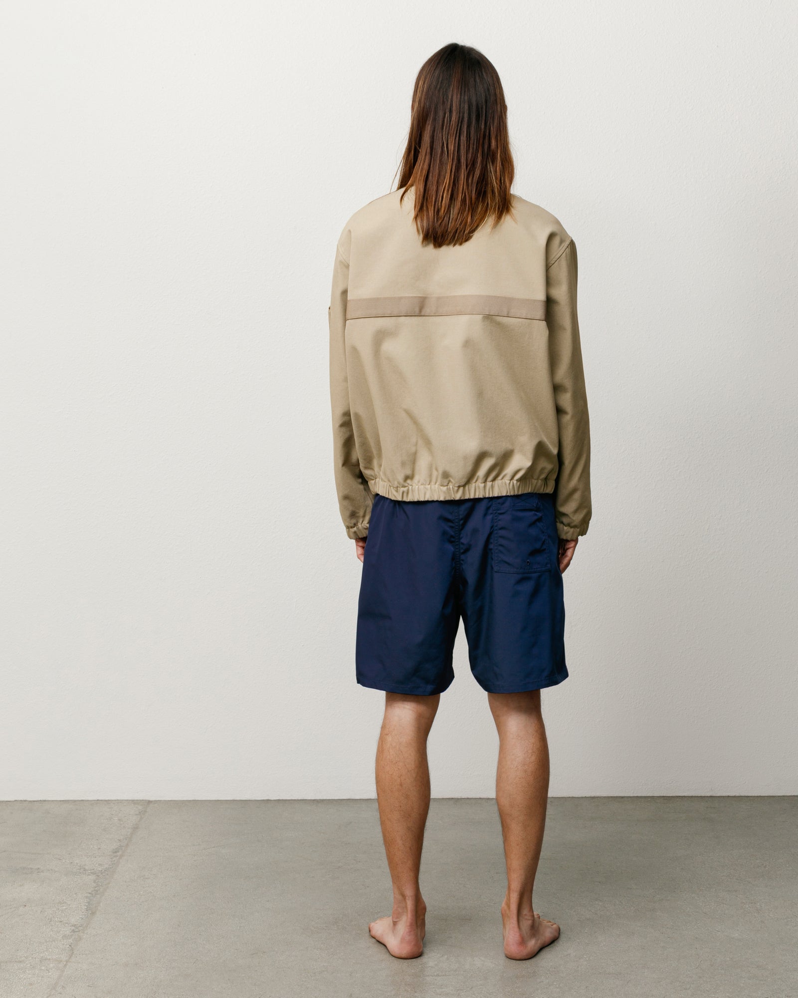 Coastal Board Short Unisex Back View In Blue, Regular Fit