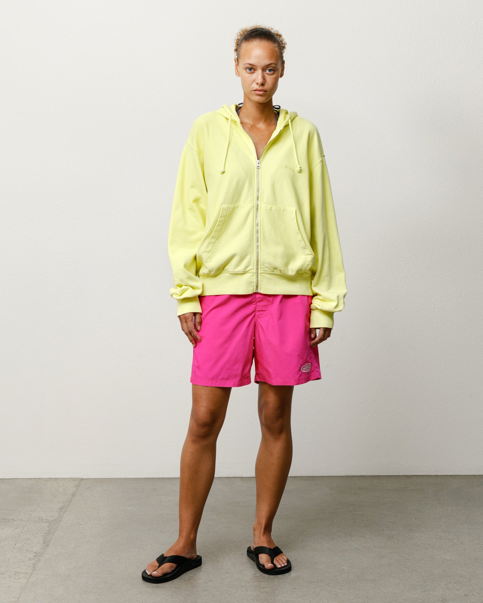 Coastal Board Short Unisex Regular In Pink Above-Knee Swim Trunk