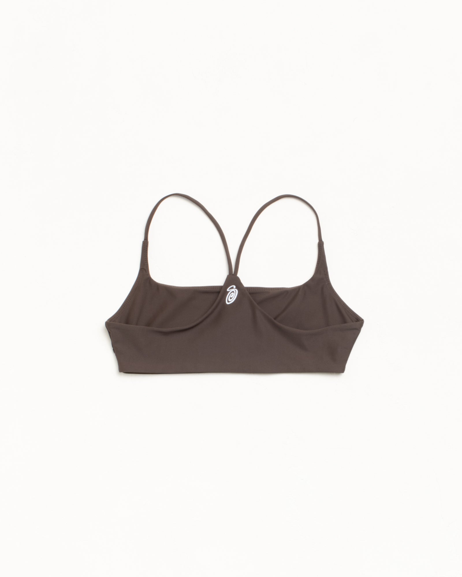 Halter Bikini Top Womens Swimwear in the colour Brown