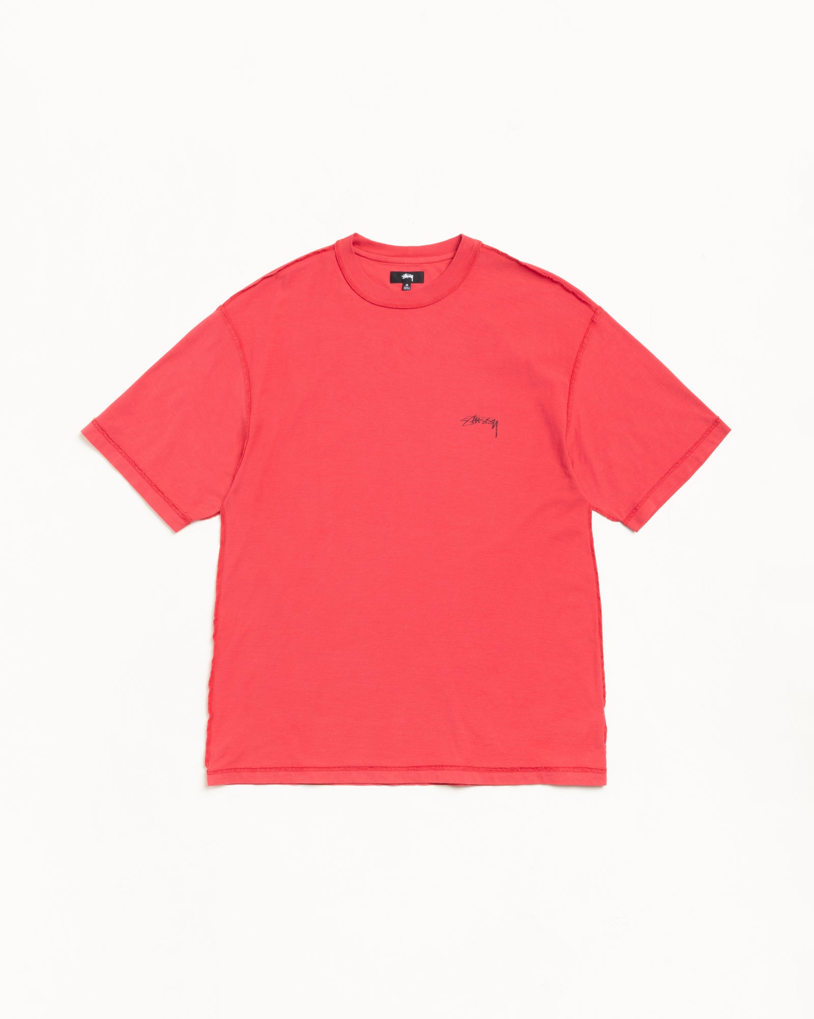 Lazy Ss Tee Mens Short Sleeve In Washed Red