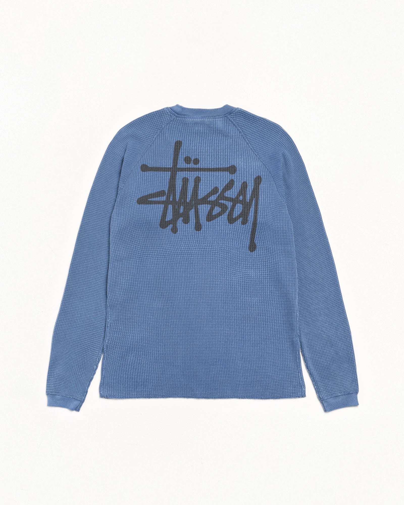 Basic Stüssy Thermal – Blue | Tops | Stüssy UK