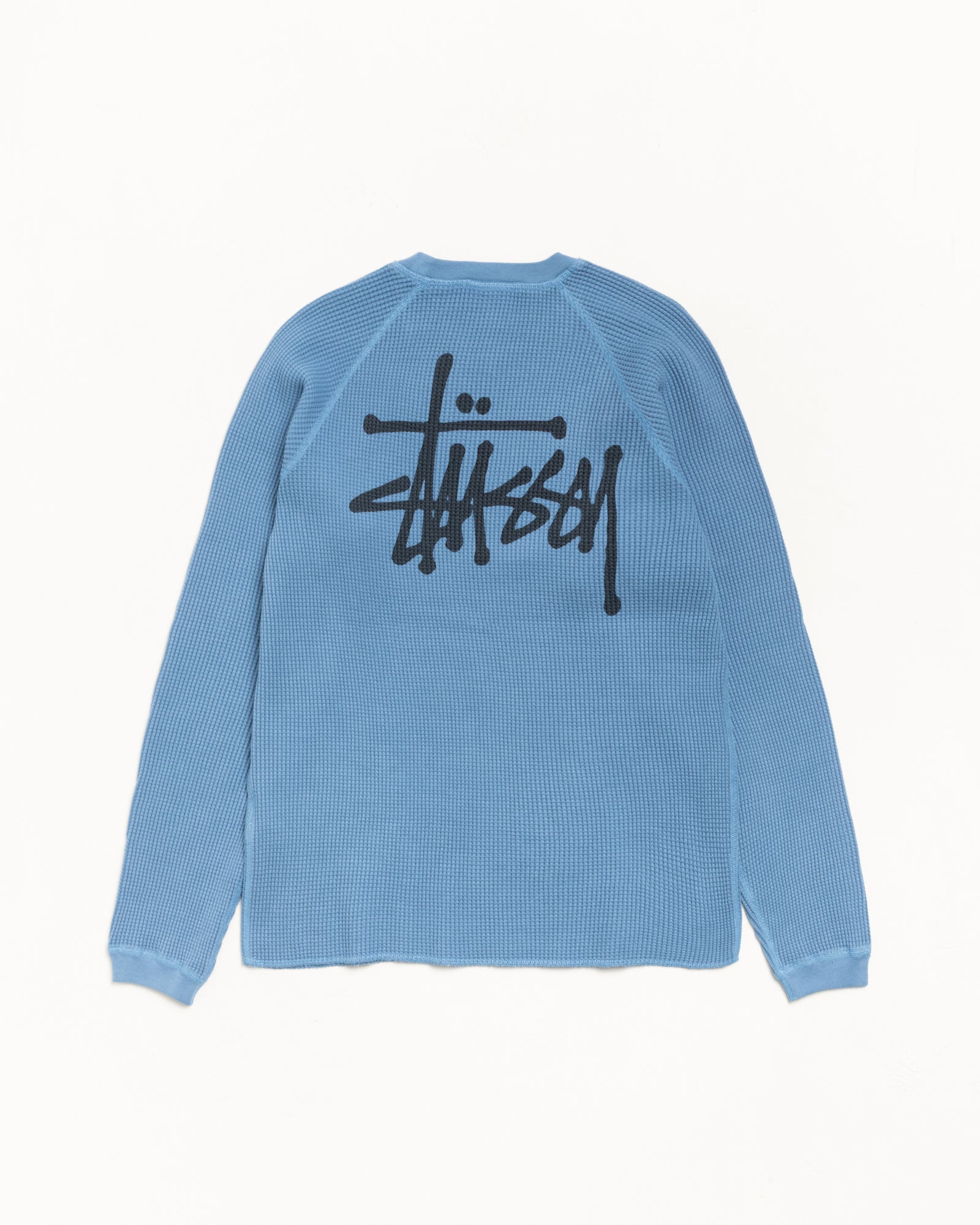 Basic Stüssy Thermal – Dust Blue | Tops & Knits | Stüssy UK