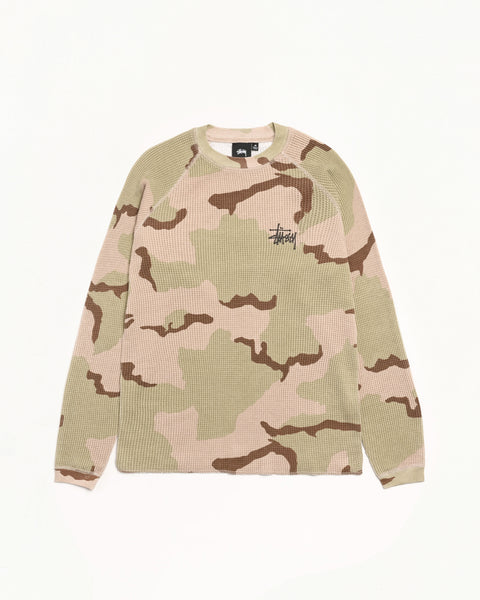 Basic Stüssy Thermal – Sand Camo | Tops | Stüssy UK