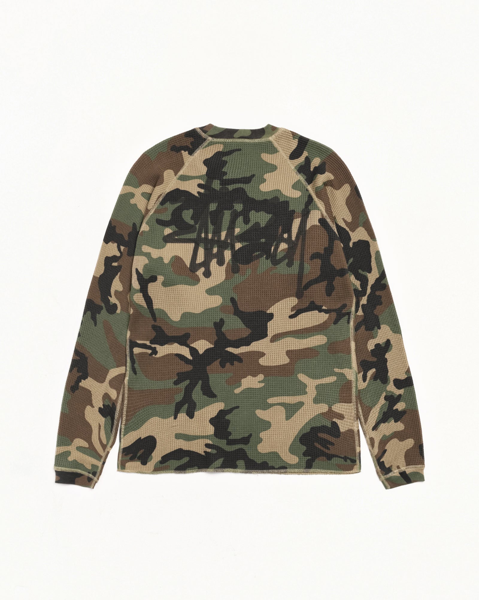 Basic Stüssy Thermal – Woodland Camo | Tops & Knits | Stüssy UK