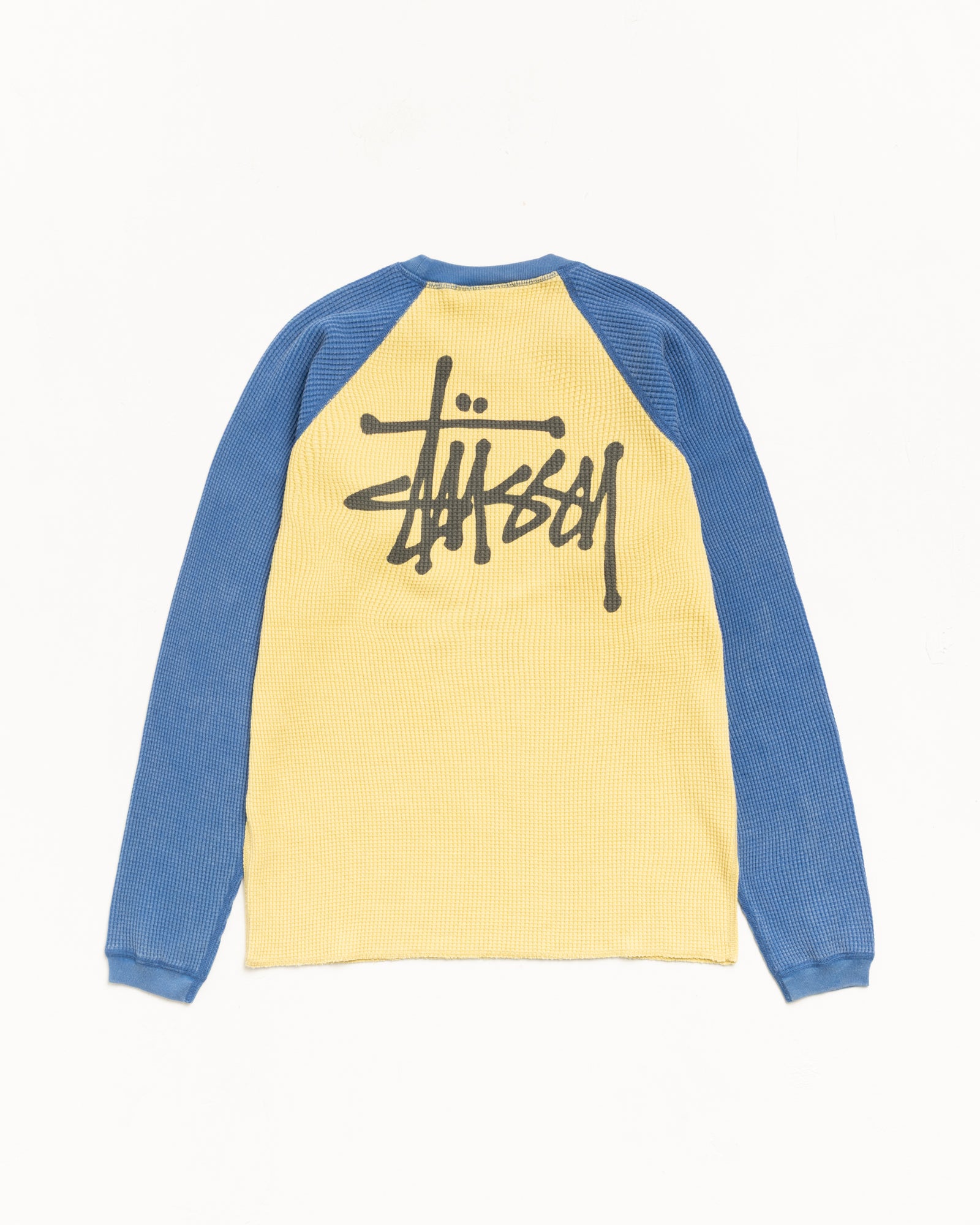 Basic Stüssy Thermal 2 Tone – Yellow | Tops | Stüssy UK