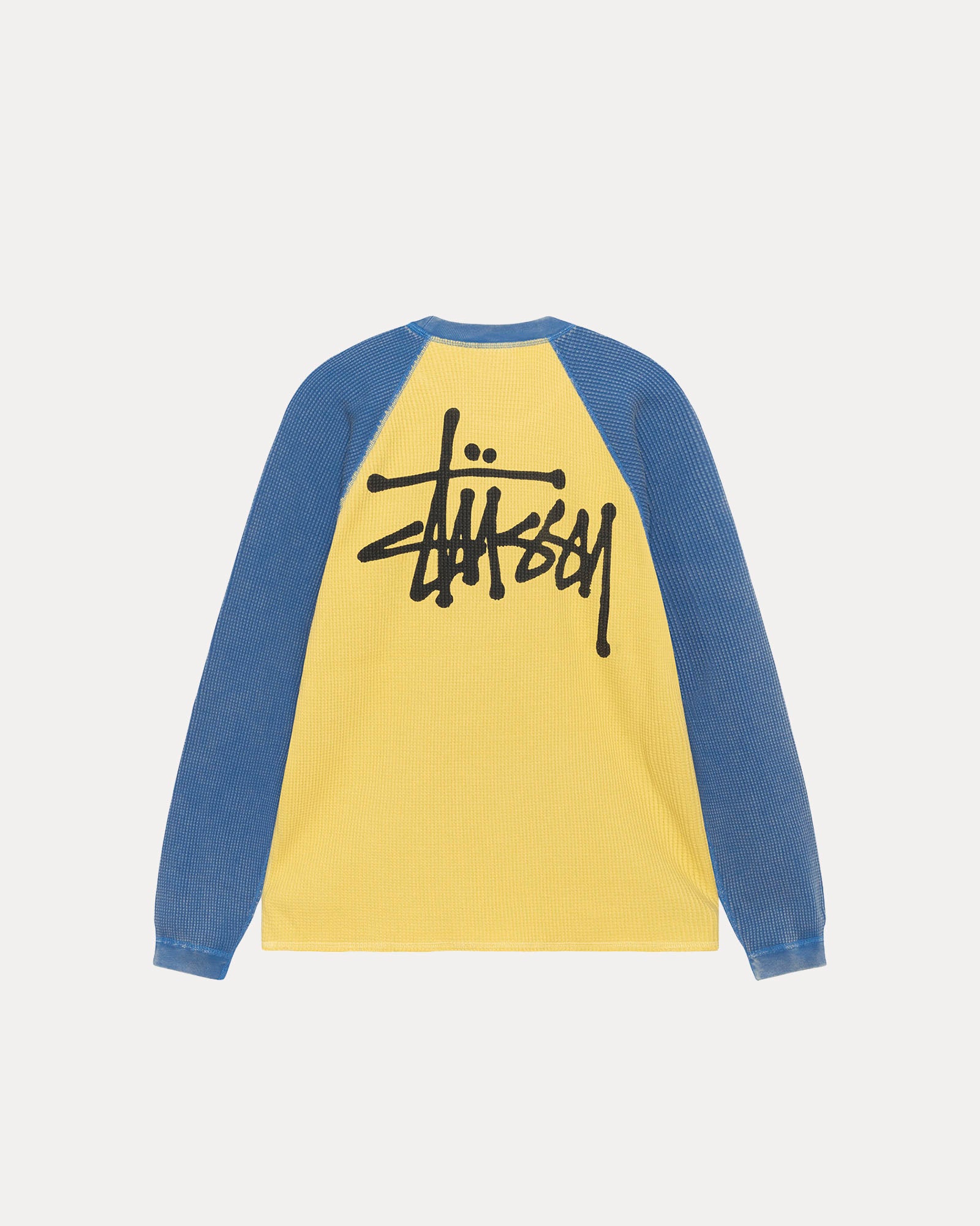 Basic Stüssy Thermal 2 Tone – Yellow | Tops | Stüssy UK