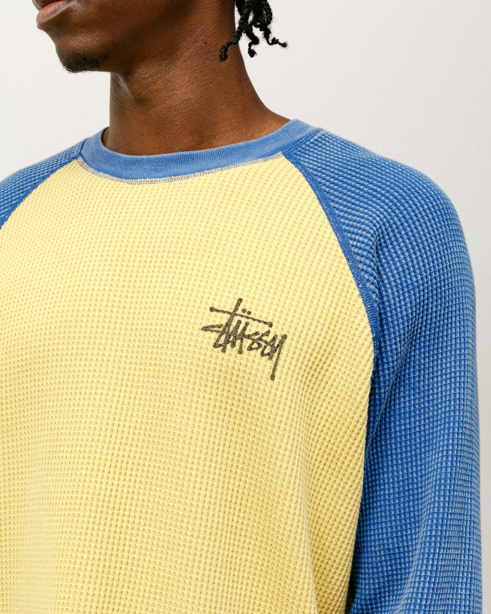 Stussy Thermal 2 Tone Raglan Shirt STUSSY Stussy Raglan Thermal 2