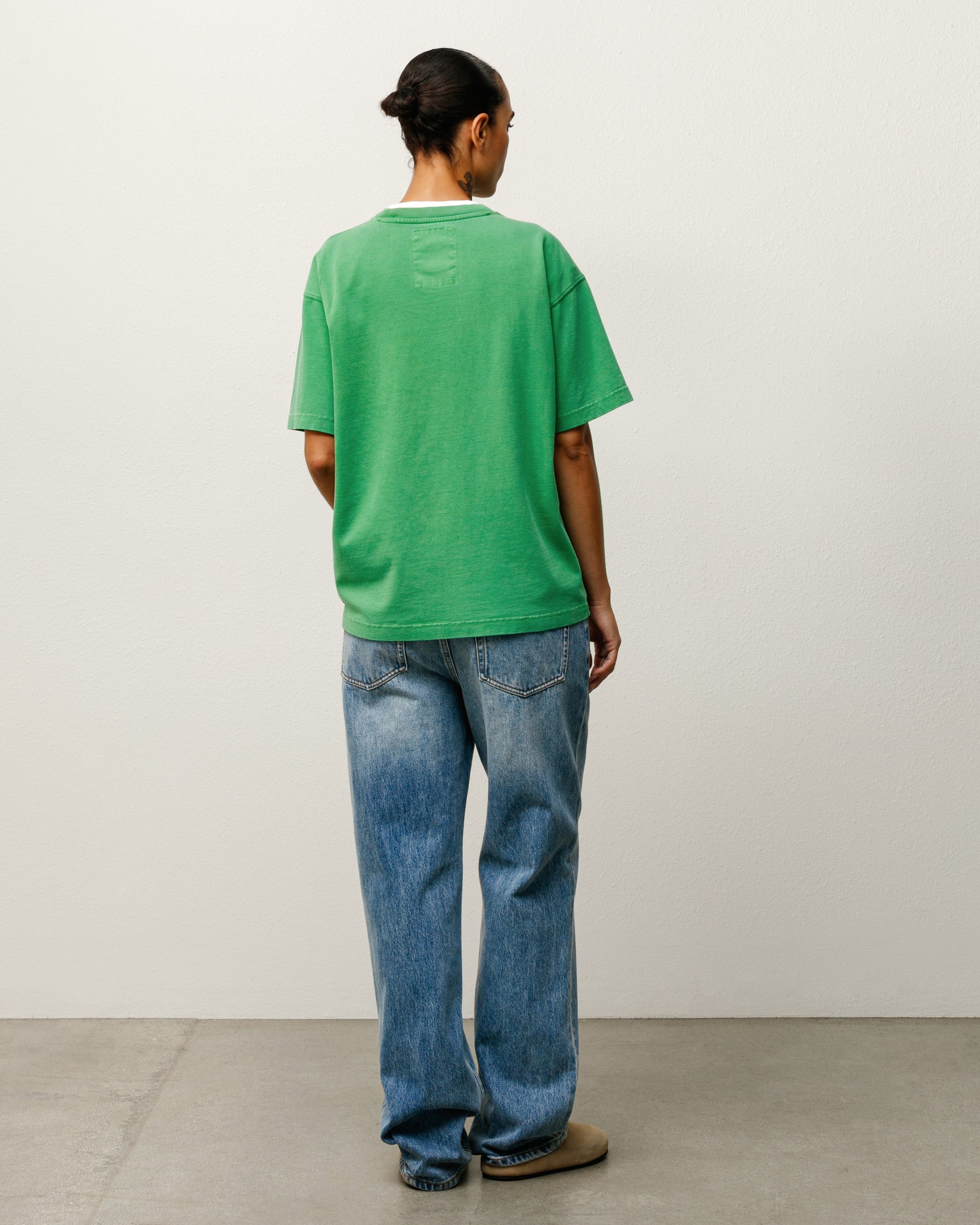 Dyed Ss Tee Mens Short Sleeve In Washed Pine