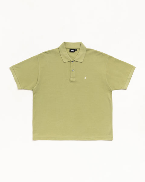 Classic Pique Polo Unisex Short Sleeve In Leaf Green