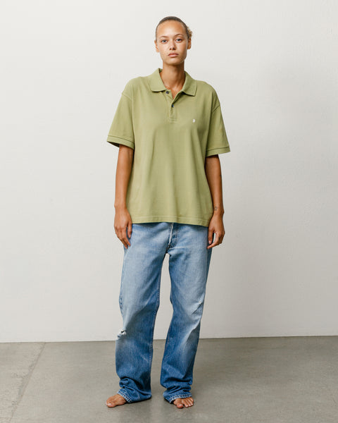Classic Pique Polo Unisex Short Sleeve In Leaf