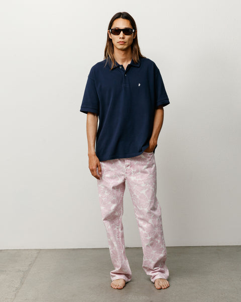 Classic Pique Polo - Navy | Tops & Knits | Stüssy UK