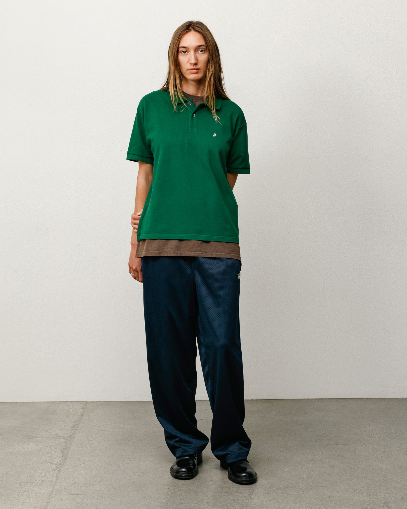 Classic Pique Polo Unisex Short Sleeve In Pine