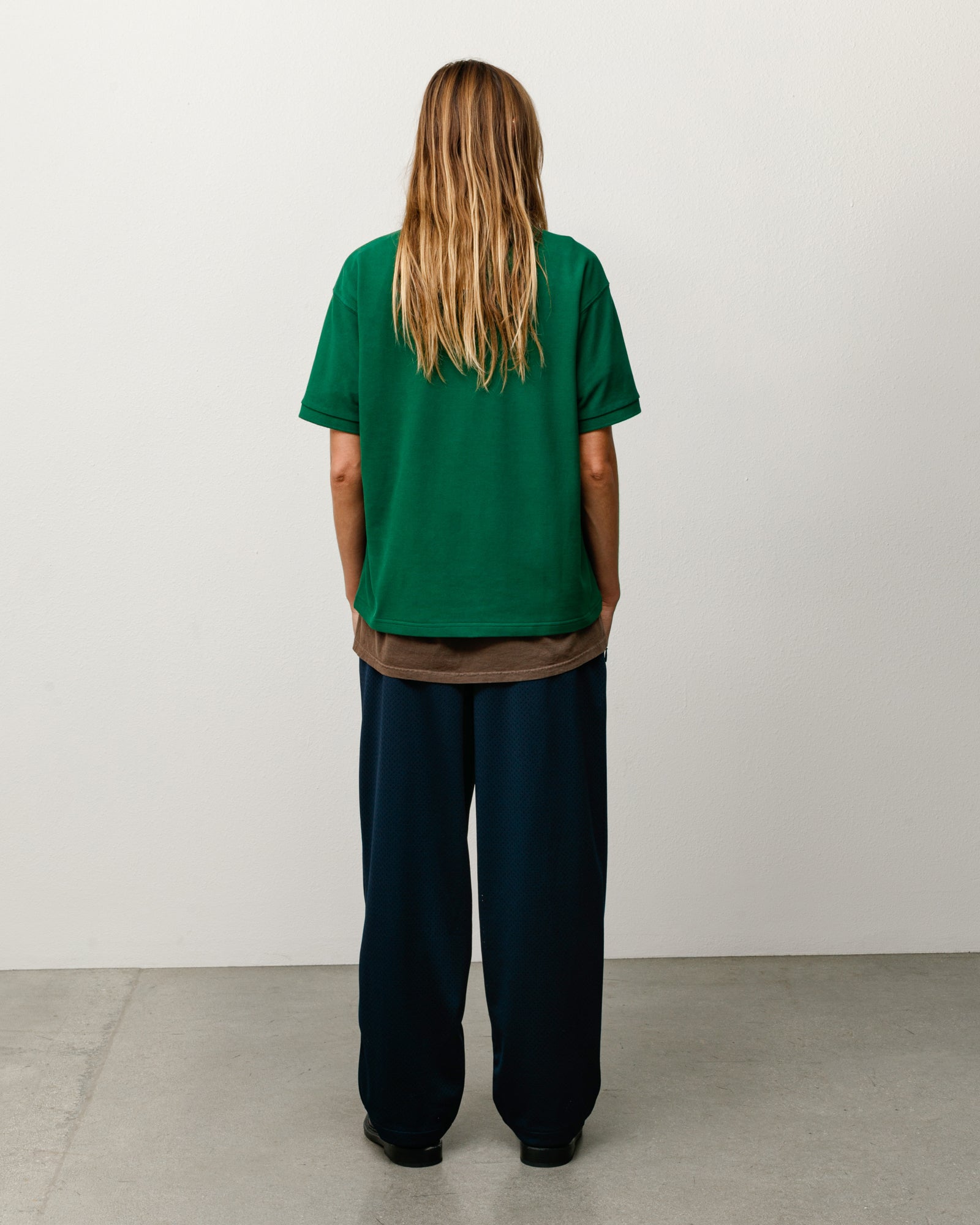 Classic Pique Polo Unisex Short Sleeve In Pine