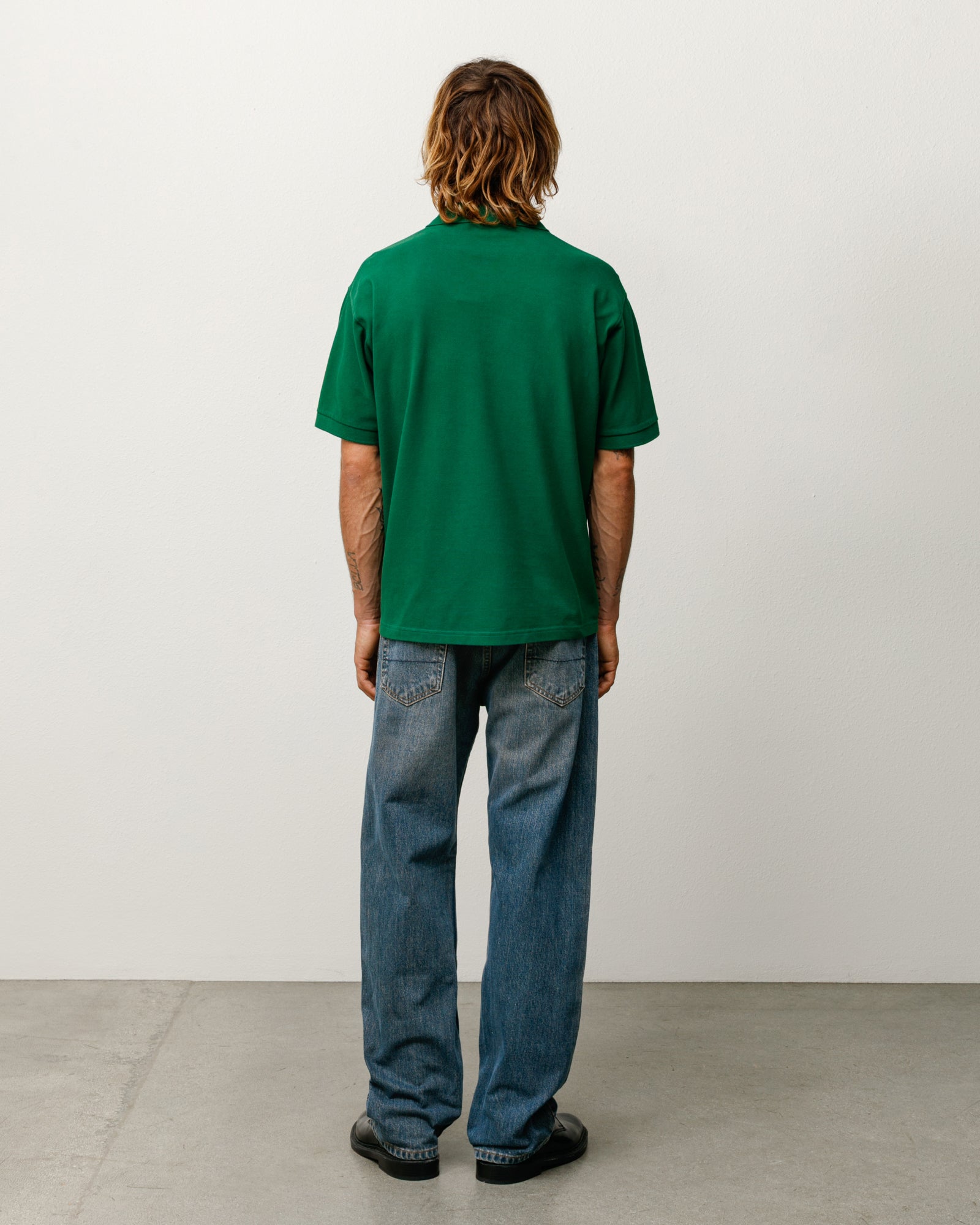 Classic Pique Polo Unisex Short Sleeve In Pine