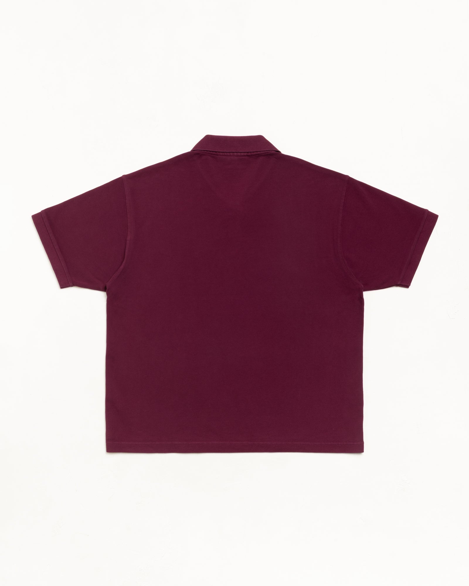 Classic Pique Polo Unisex Short Sleeve In Plum