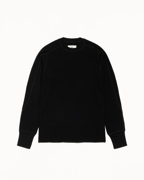 Wool Ls Thermal Mens Long Sleeve In Black