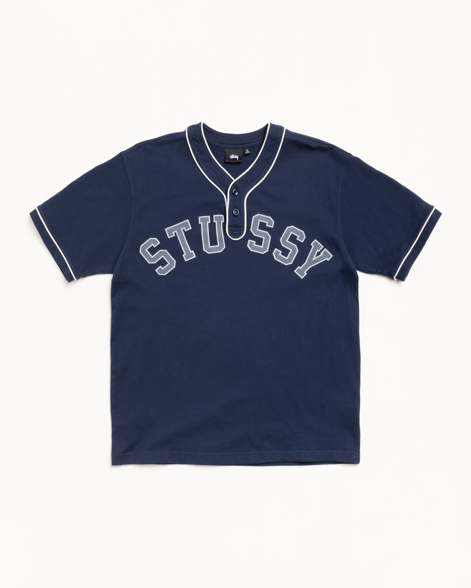 Arch Baseball Jersey – Navy | Tops & Shirts | Stüssy UK