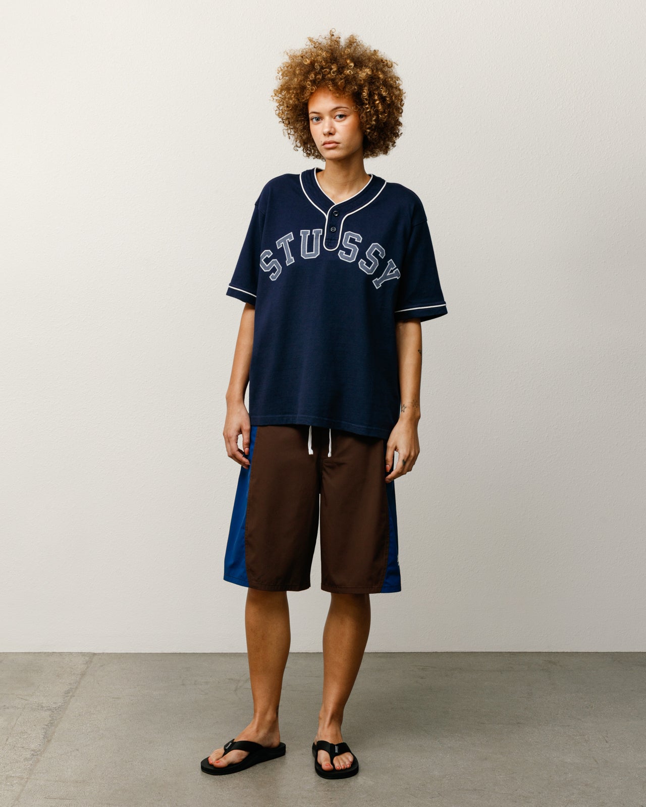Arch Baseball Jersey – Navy | Tops & Shirts | Stüssy UK