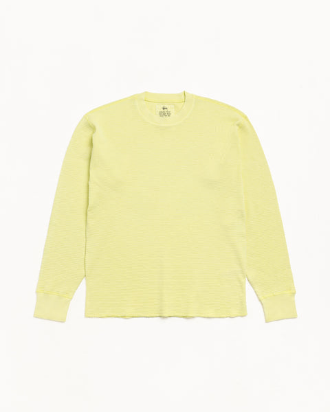 Pigment Dyed LS Thermal – Lime | Tops & Knits | Stüssy UK