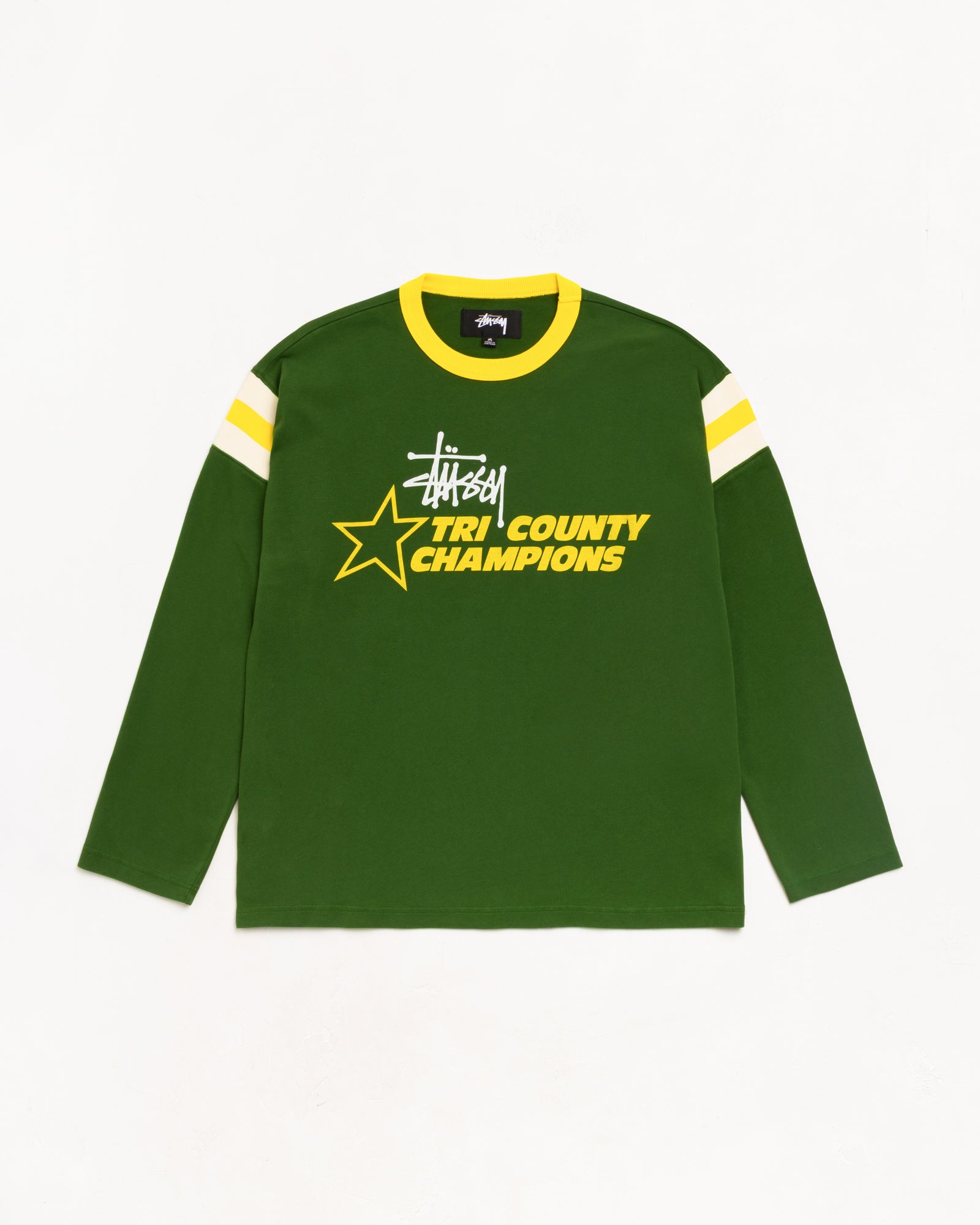 Ls Ringer Tee Unisex Long Sleeve In Green | hero:main:collection:new-arrivals,shirts,tops-shirts,all,tees,outerwear,denim,knits,accessories,sunglasses,hoodies,sweats,mens-hoodies-sweatshirts,shorts,pants,bottoms,crew-sweats,zip-ups,swim,sweatpants,graphics,lazy-tees,swim,basic-9twenty,button-ups,shorts,cargos,denim-jeans,bottoms,bags,belts,wearables,gear,footwear,button-ups,basic-tops,jerseys,big-ol,classics,slim,jackets,all, | product-card-slider