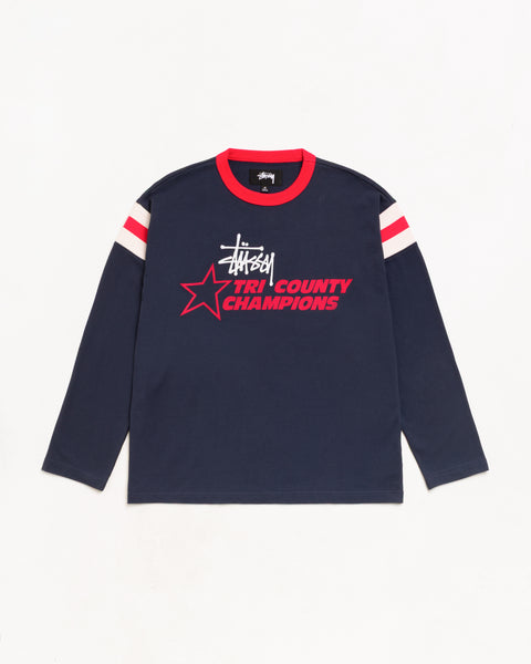 Ls Ringer Tee Unisex Long Sleeve In Ink
