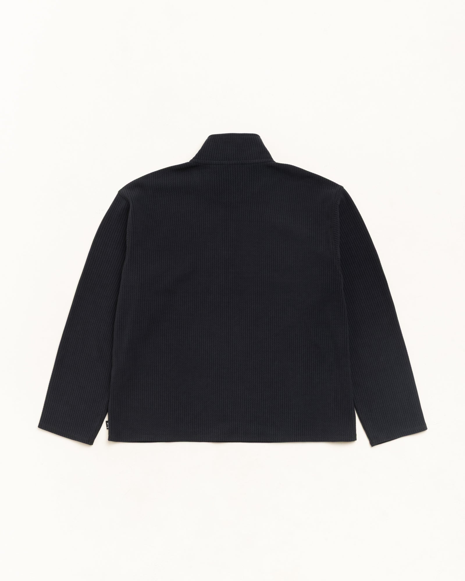 Half Zip Thermal Mock Neck - Black | Tops & Knits | Stüssy UK