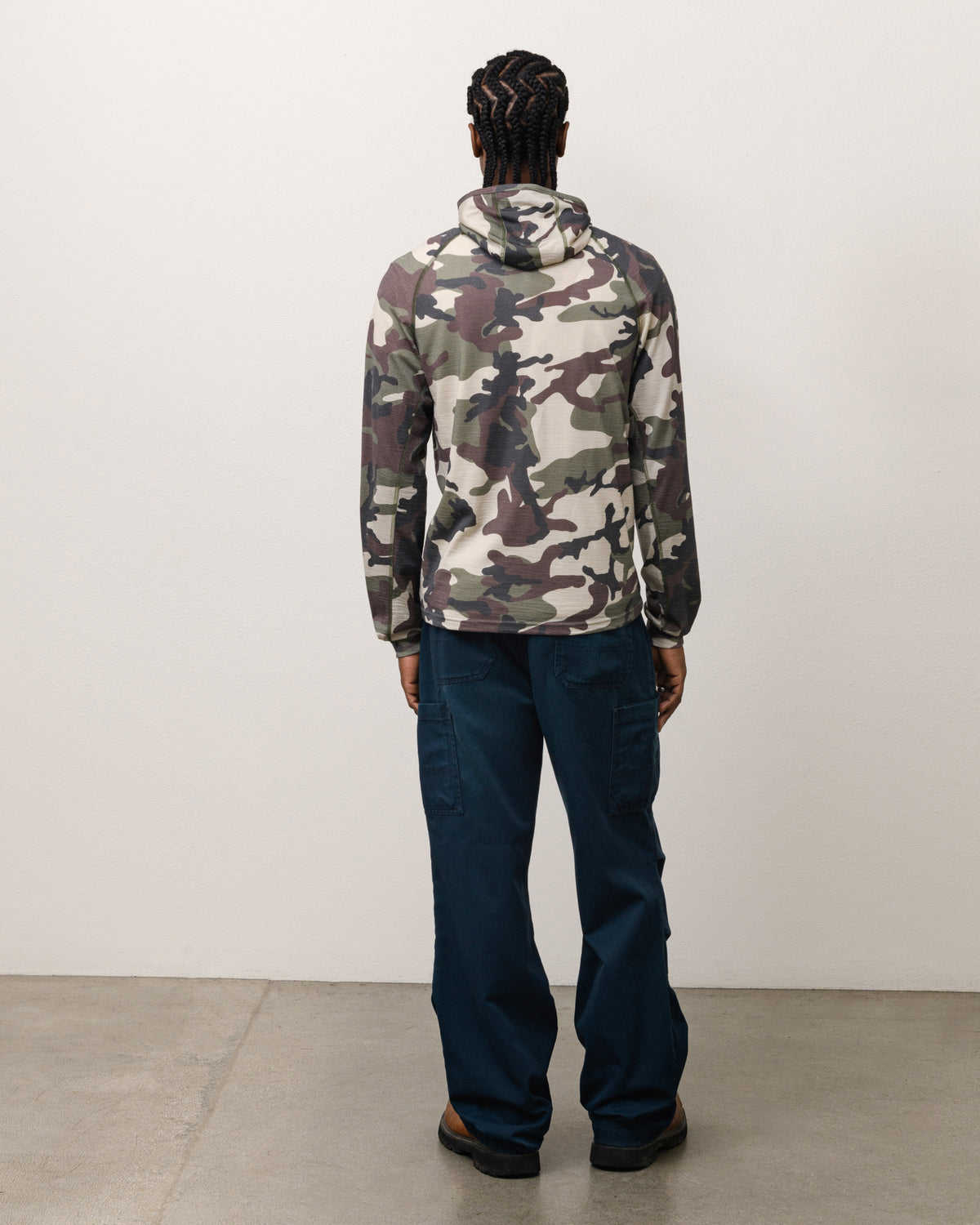 Utility Zip Hood Unisex Long Sleeve In Camo