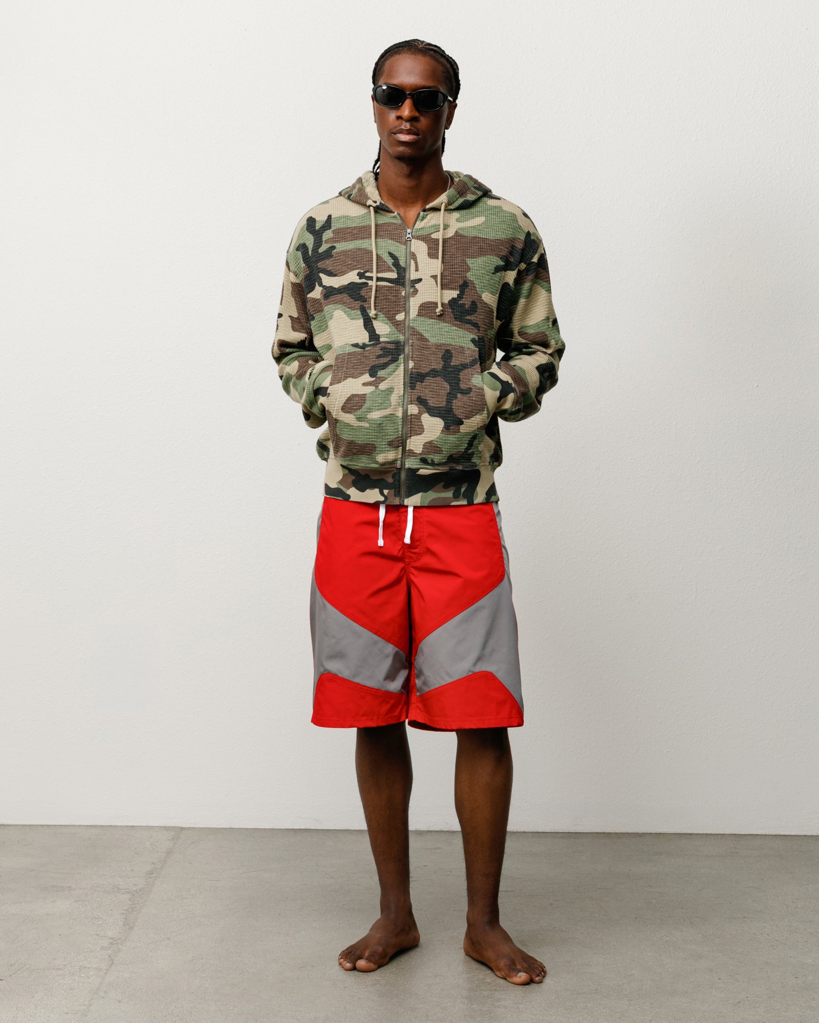 Lightweight Thermal Hoodie Unisex Long Sleeve In Camo