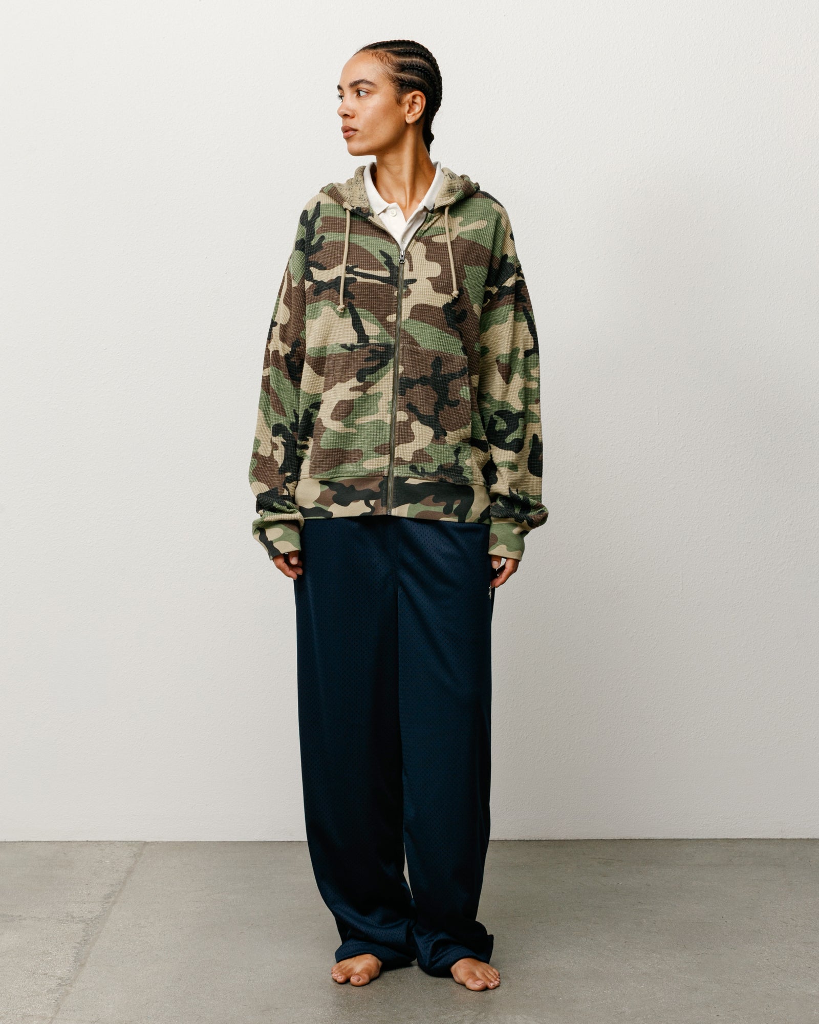 Lightweight Thermal Hoodie Unisex Long Sleeve In Camo