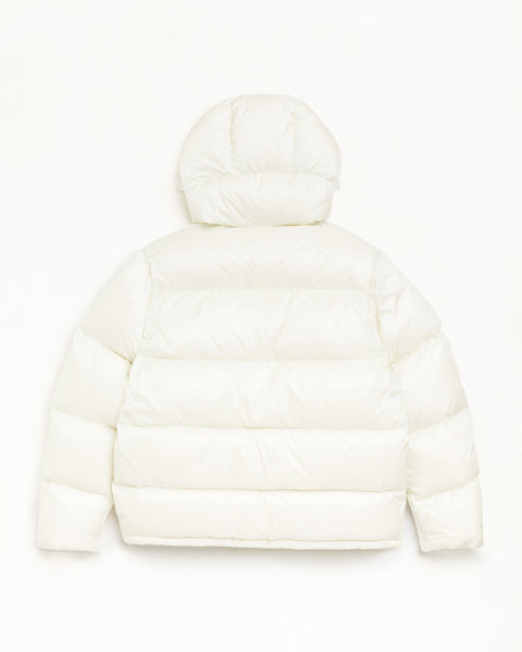 Micro Ripstop Down Parka Unisex Long Sleeve In Bone