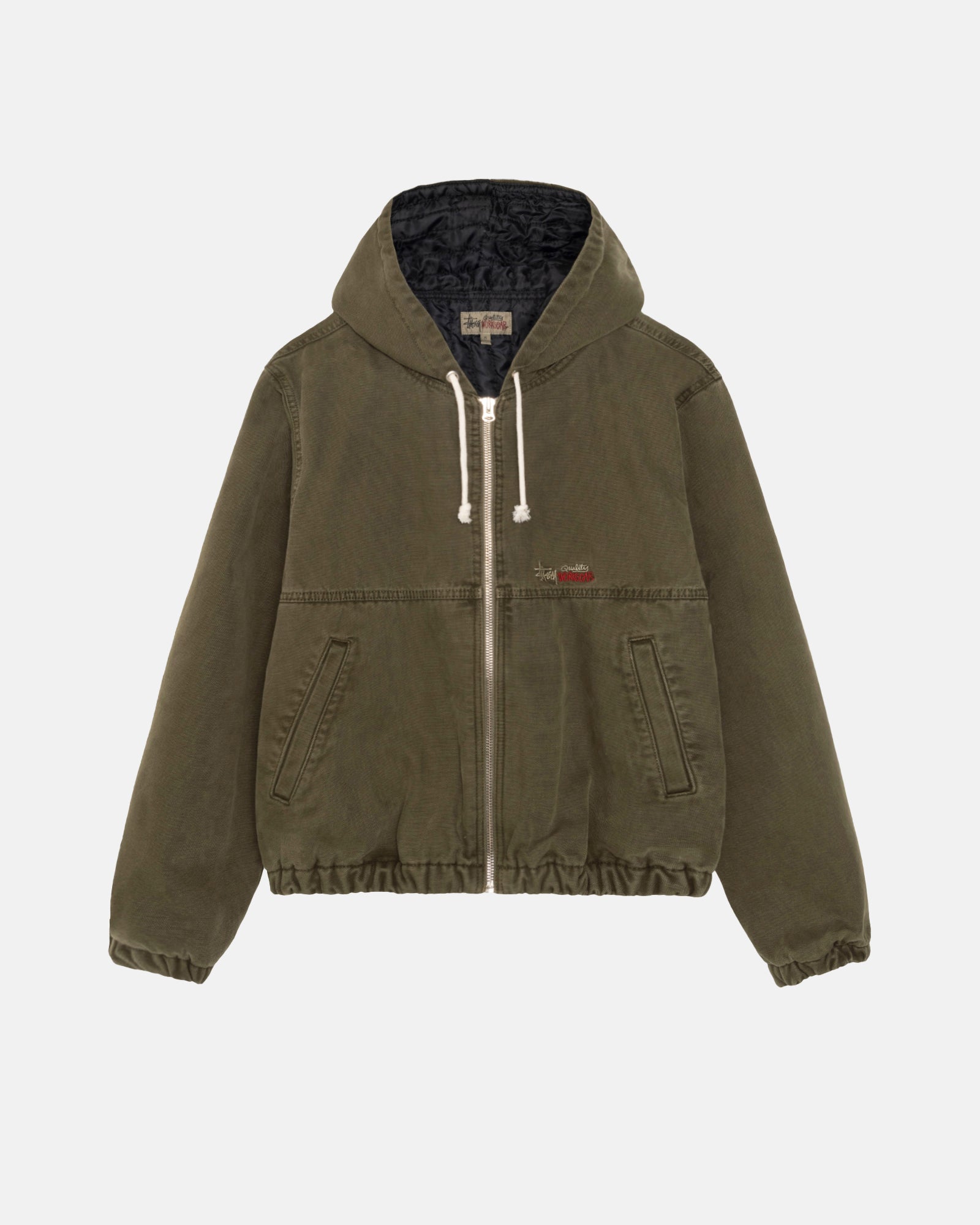 Work Jacket Insulated Canvas in olive – Stüssy UK