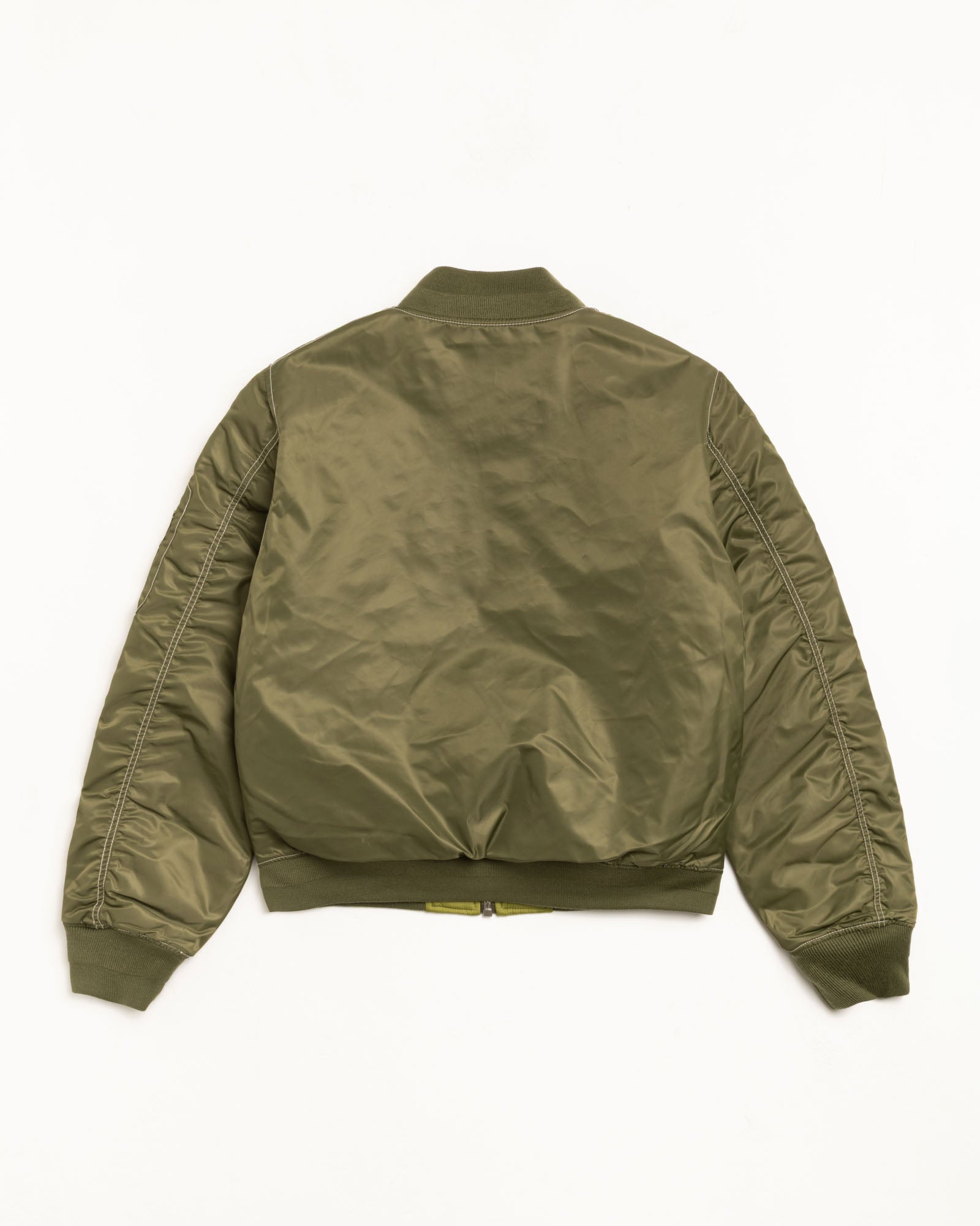 Built Reversible Bomber Jacket – Olive | Outerwear | Stüssy UK