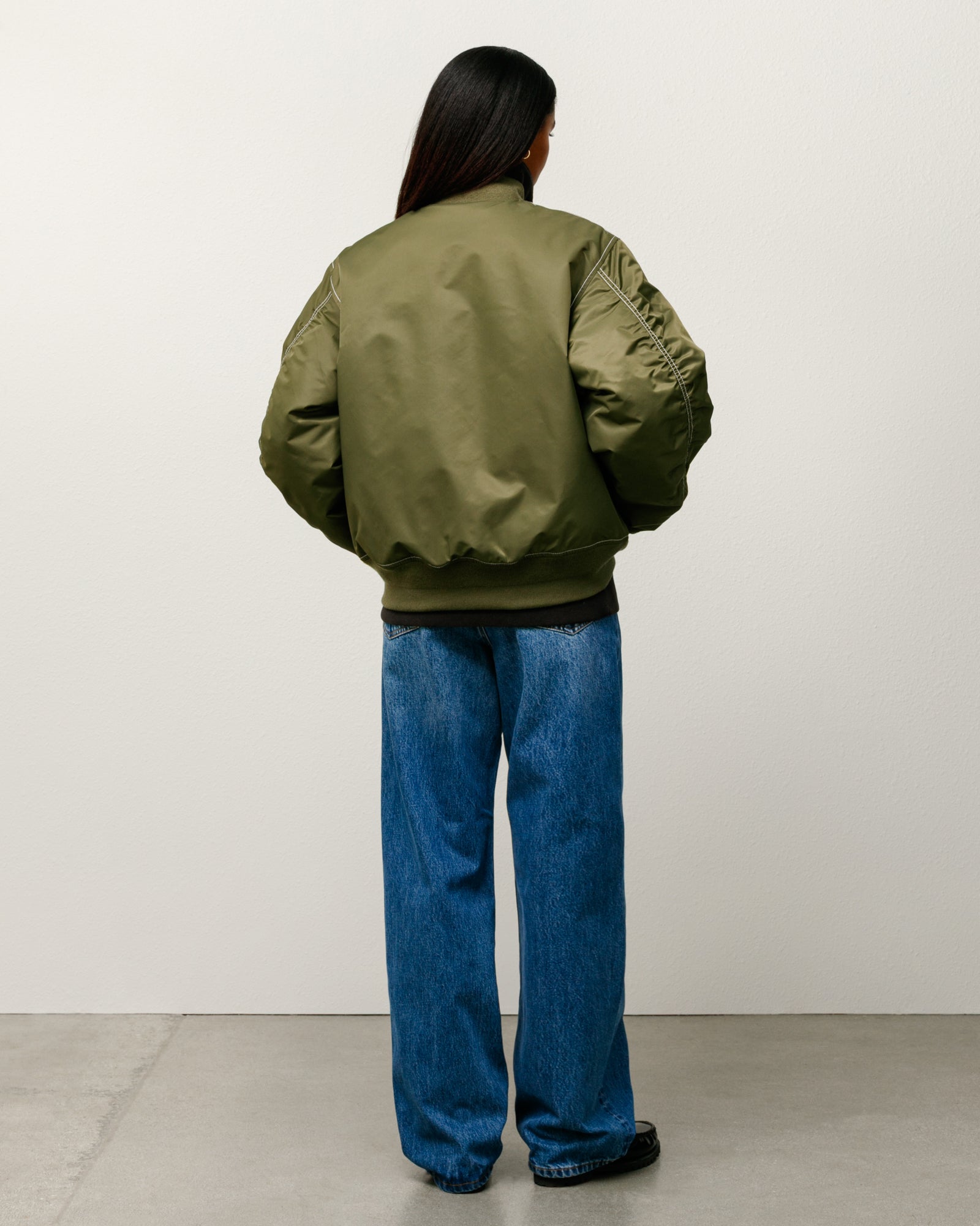 Built Reversible Bomber Jacket – Olive | Outerwear | Stüssy UK
