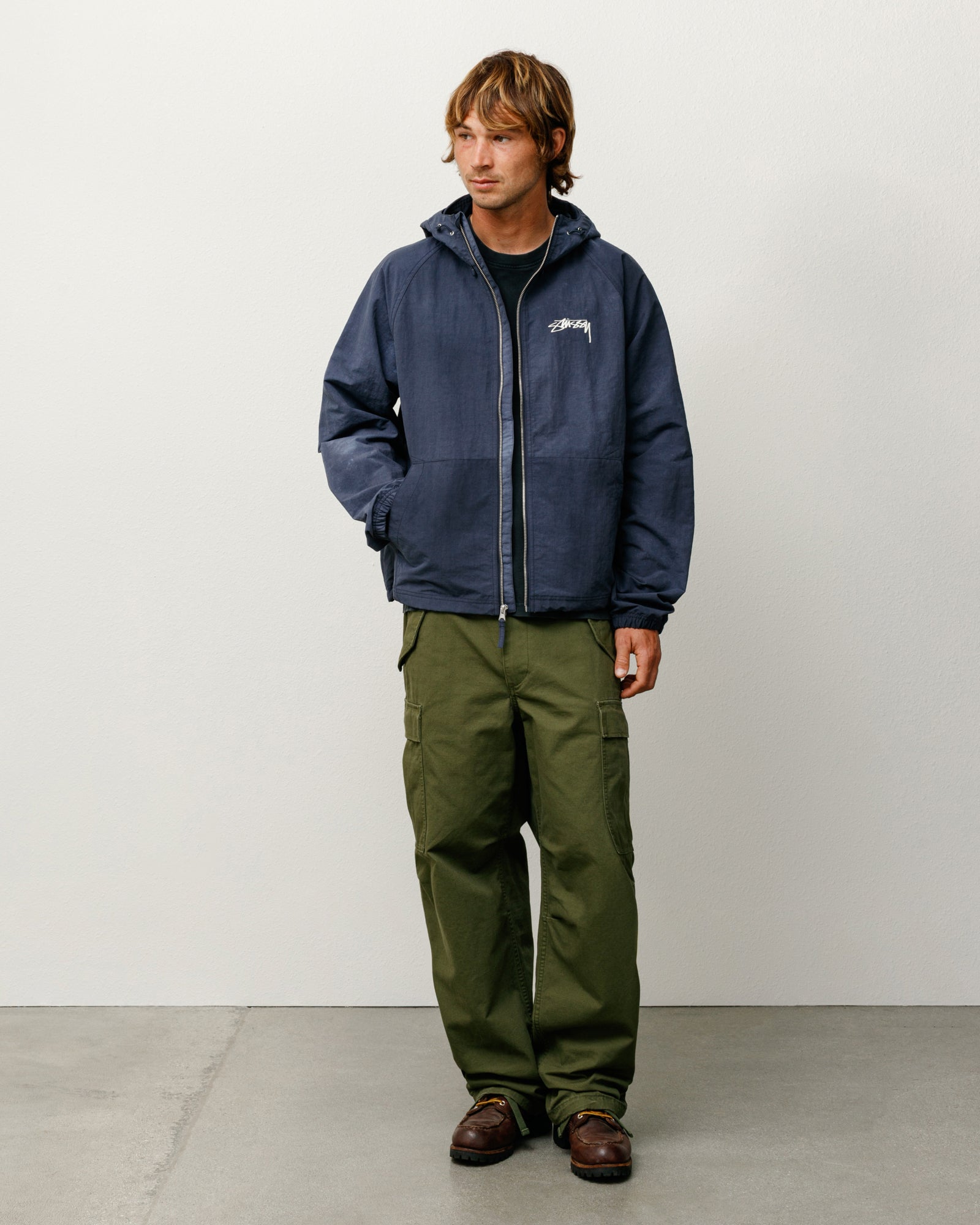 Beach Shell Wave Dye – Navy | Outerwear | Stüssy UK