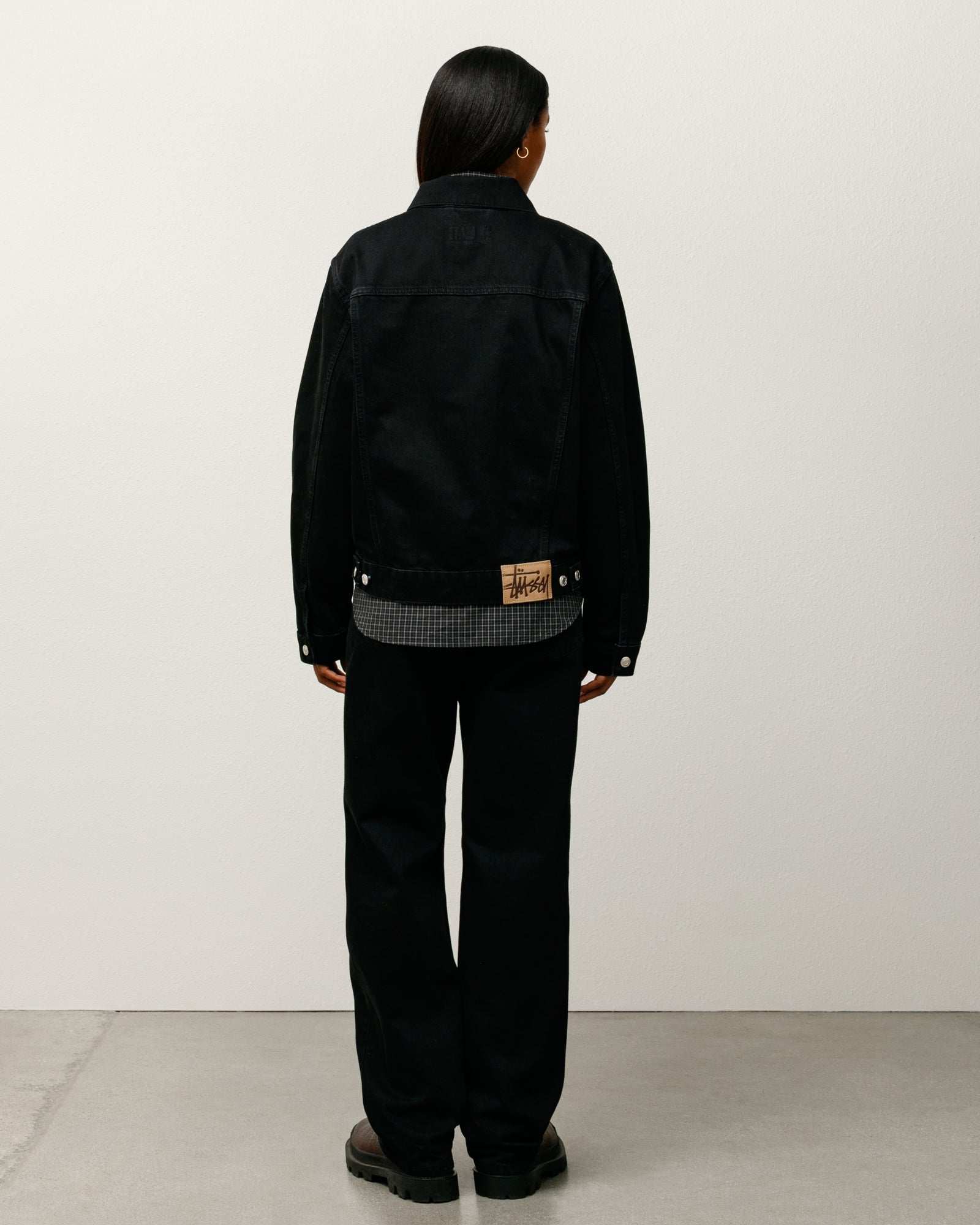 Trucker Jacket Denim – Black | Outerwear | Stüssy UK
