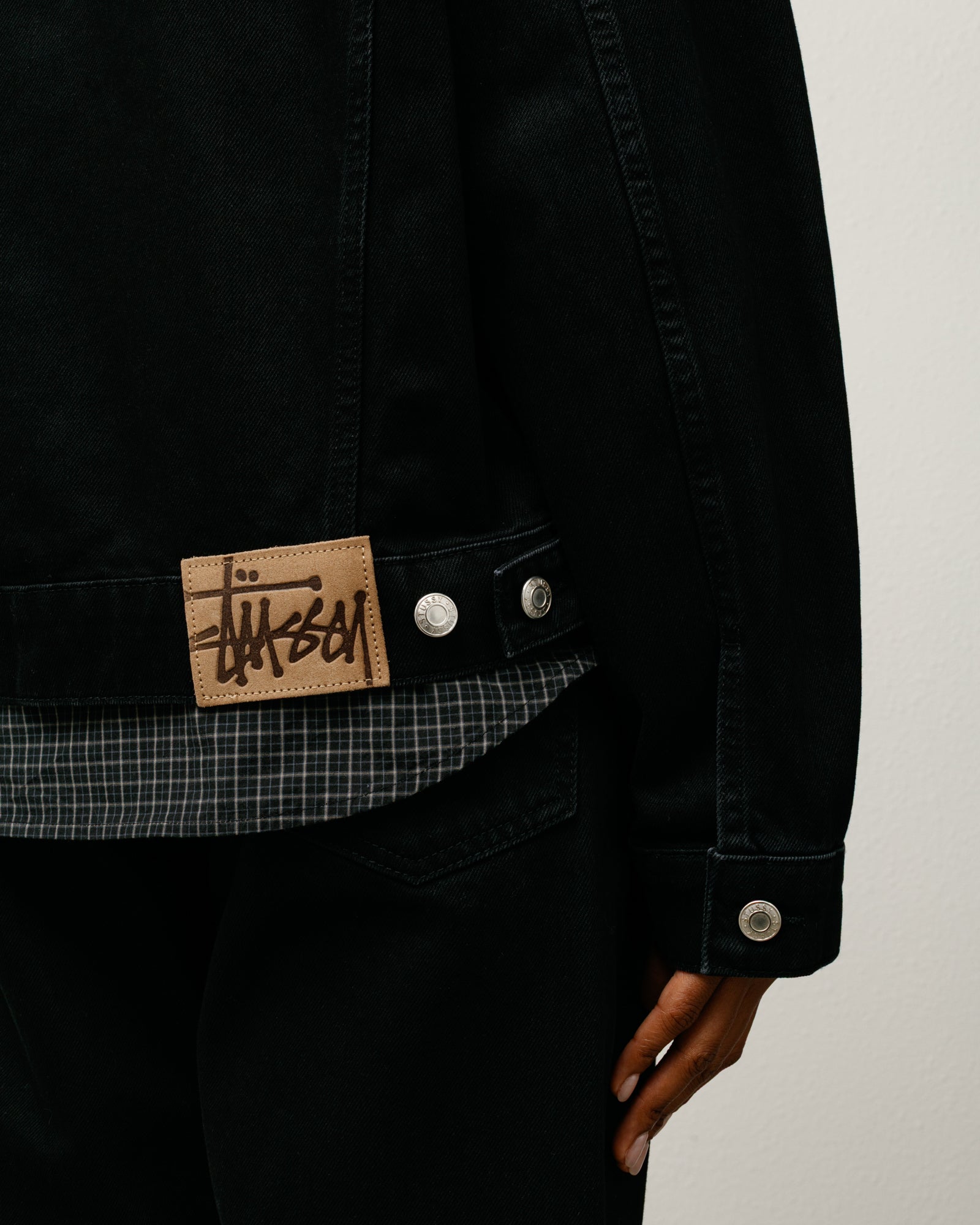 Trucker Jacket Denim – Black | Outerwear | Stüssy UK
