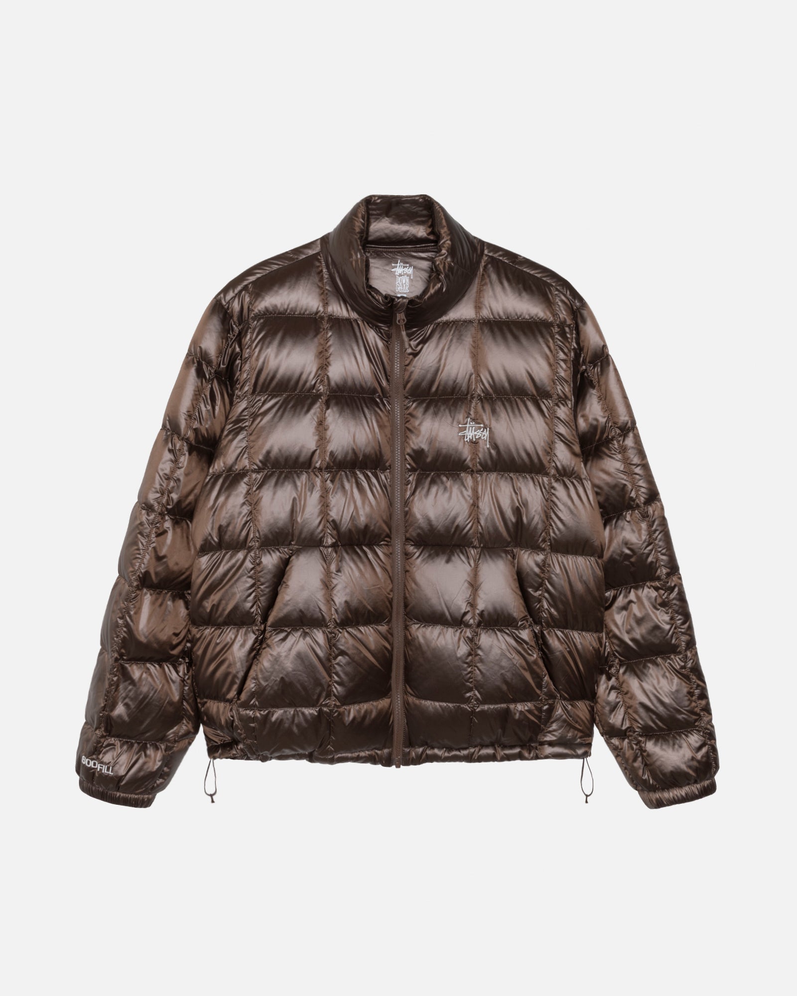 STUSSY LEATHER DOWN JACKET