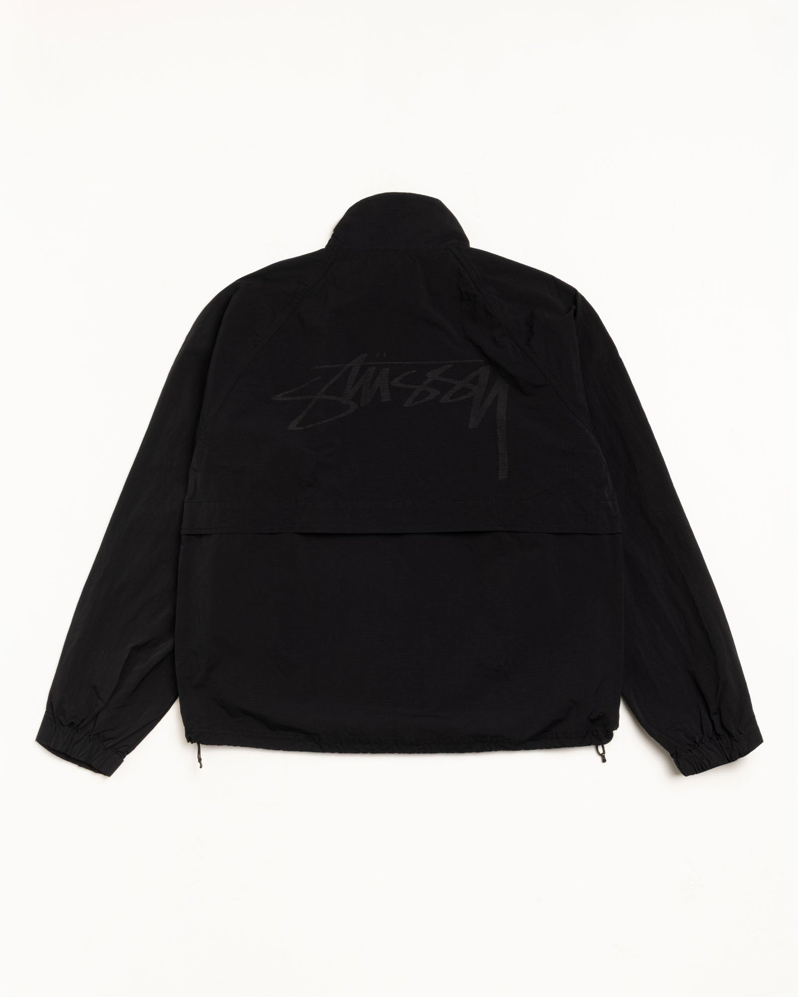 Warm Up Jacket – Black | Outerwear | Stüssy UK