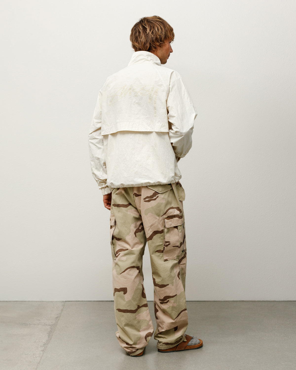 Warm Up Jacket – Bone | Outerwear | Stüssy UK