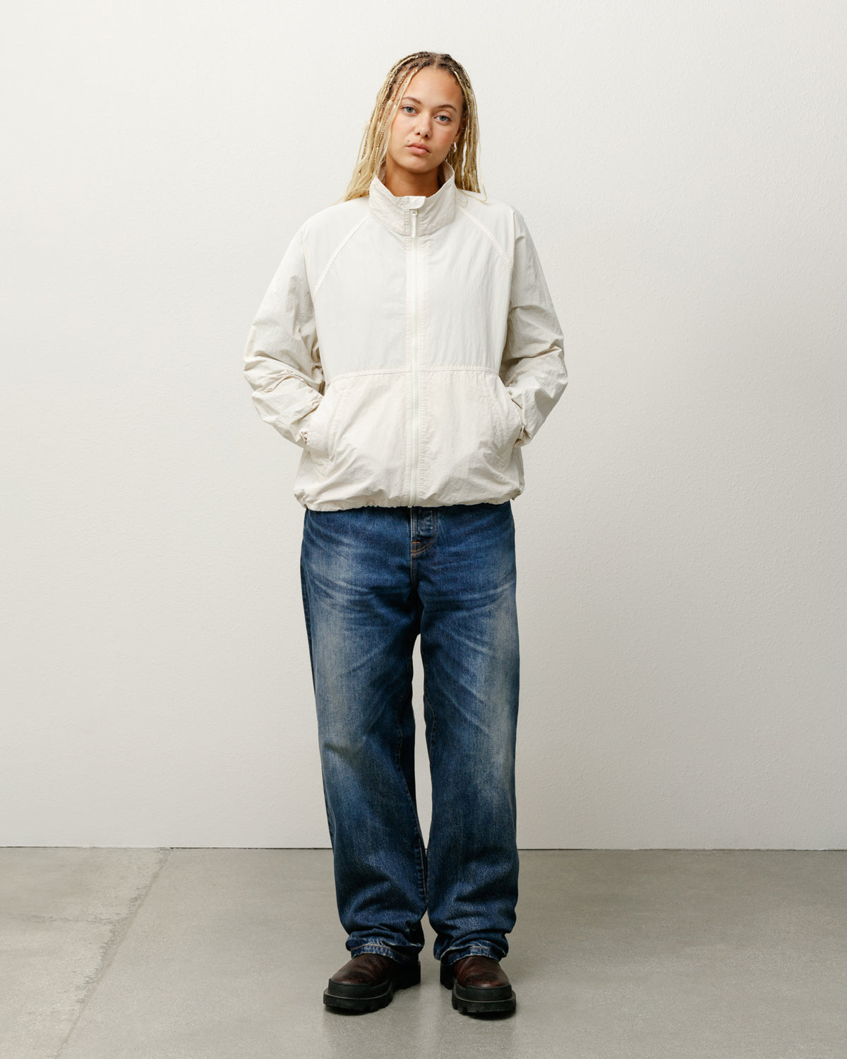 Warm Up Jacket – Bone | Outerwear | Stüssy UK