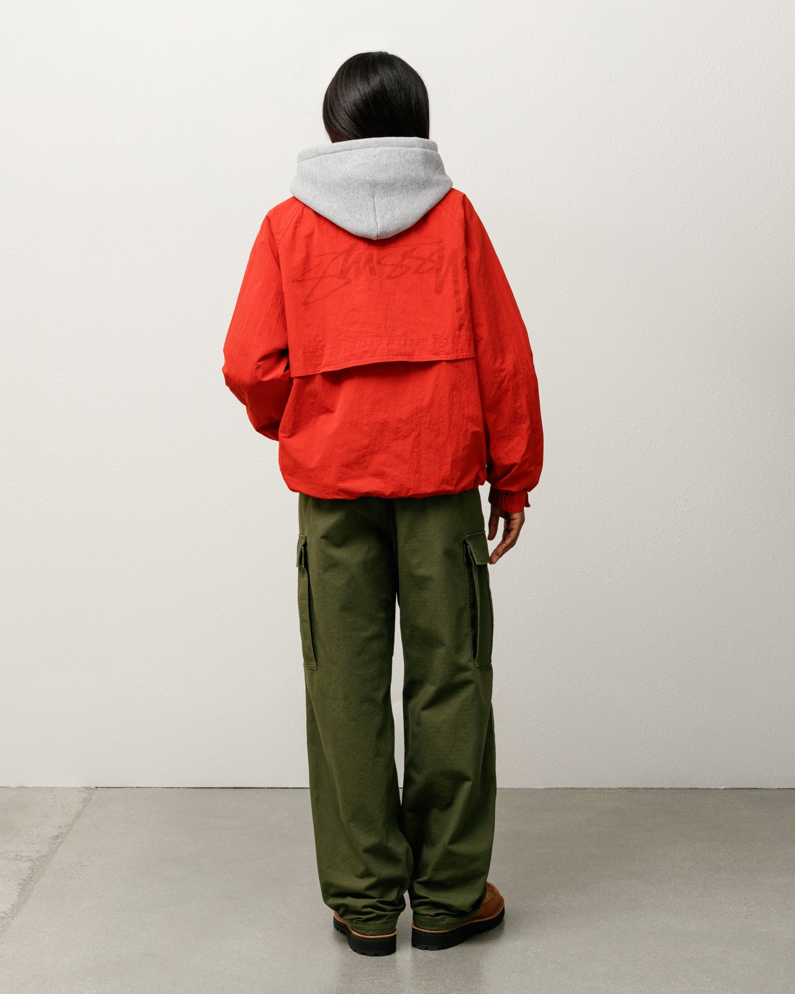 Warm Up Jacket – Red | Outerwear | Stüssy UK