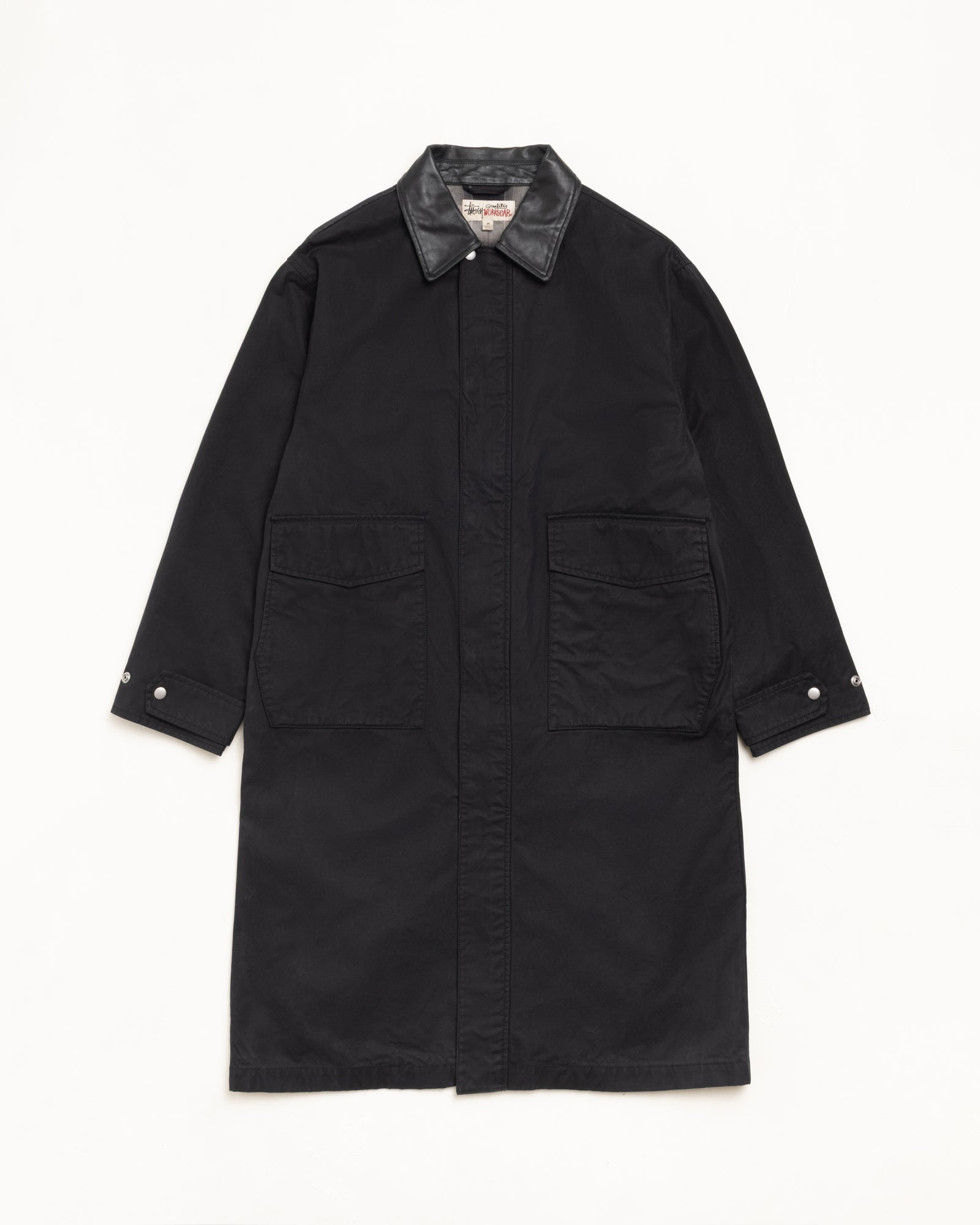 Duster Coat - Black | Outerwear | Stüssy UK
