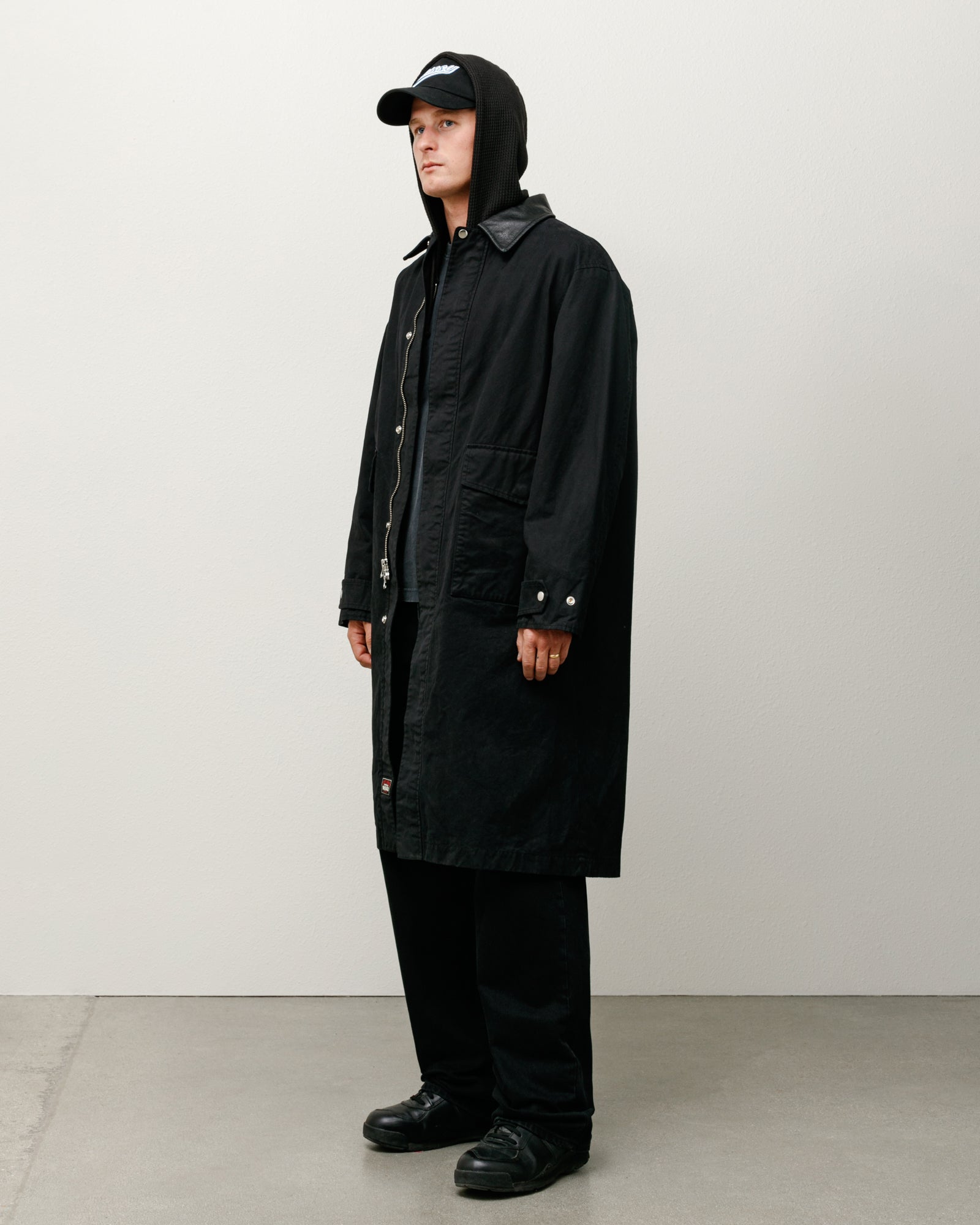 Duster Coat – Black | Outerwear | Stüssy UK
