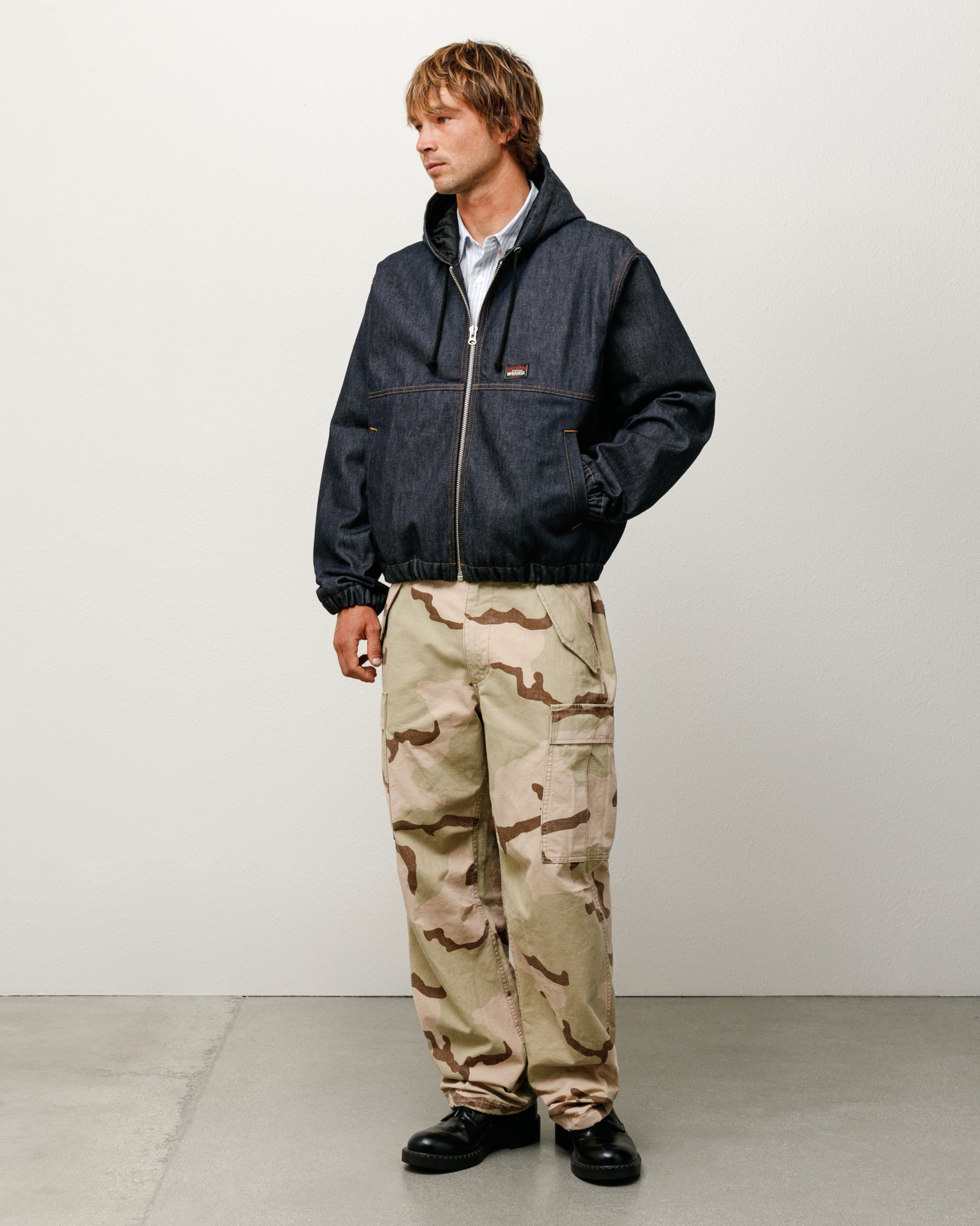 STUSSY Double Dye Work Jacket - Black | THEROOM Stussy