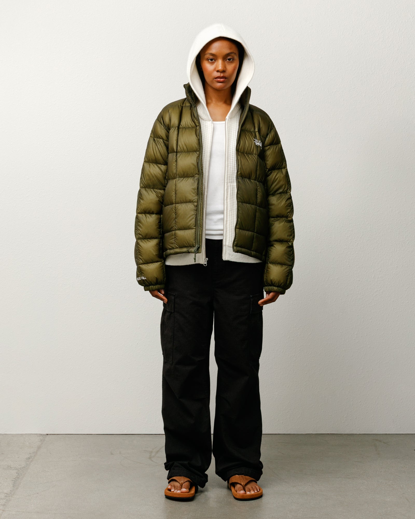 Midweight Puffer – Olive | Outerwear | Stüssy UK