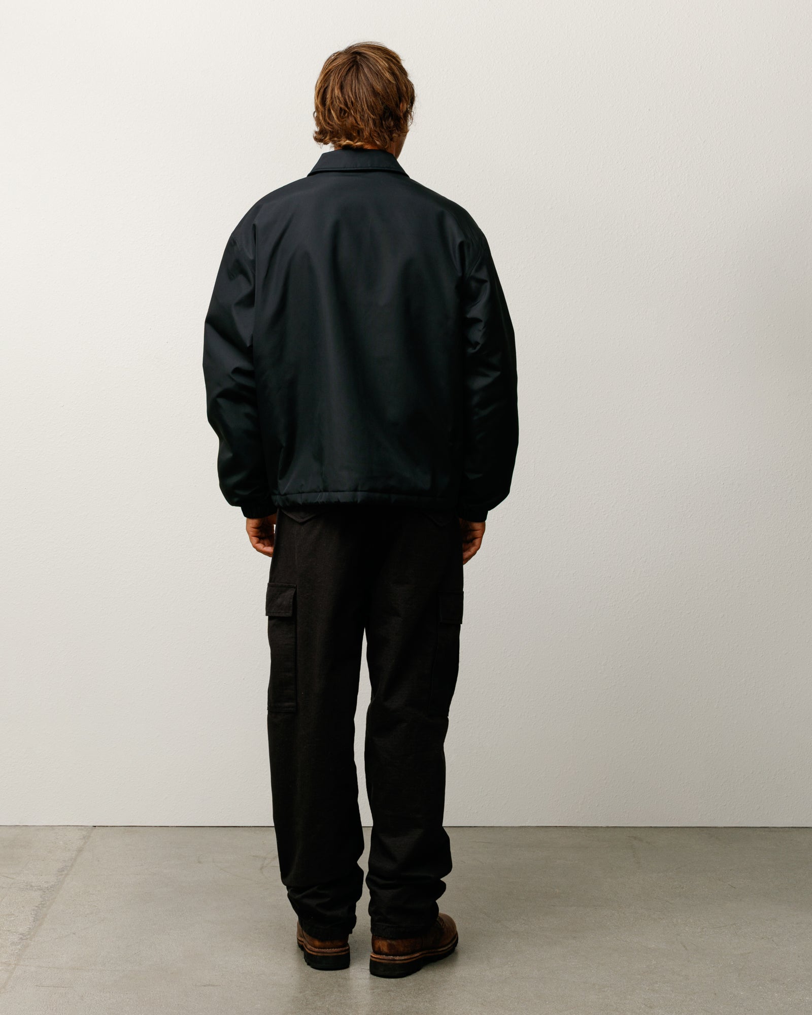 Coaches Jacket – Black | Outerwear | Stüssy UK