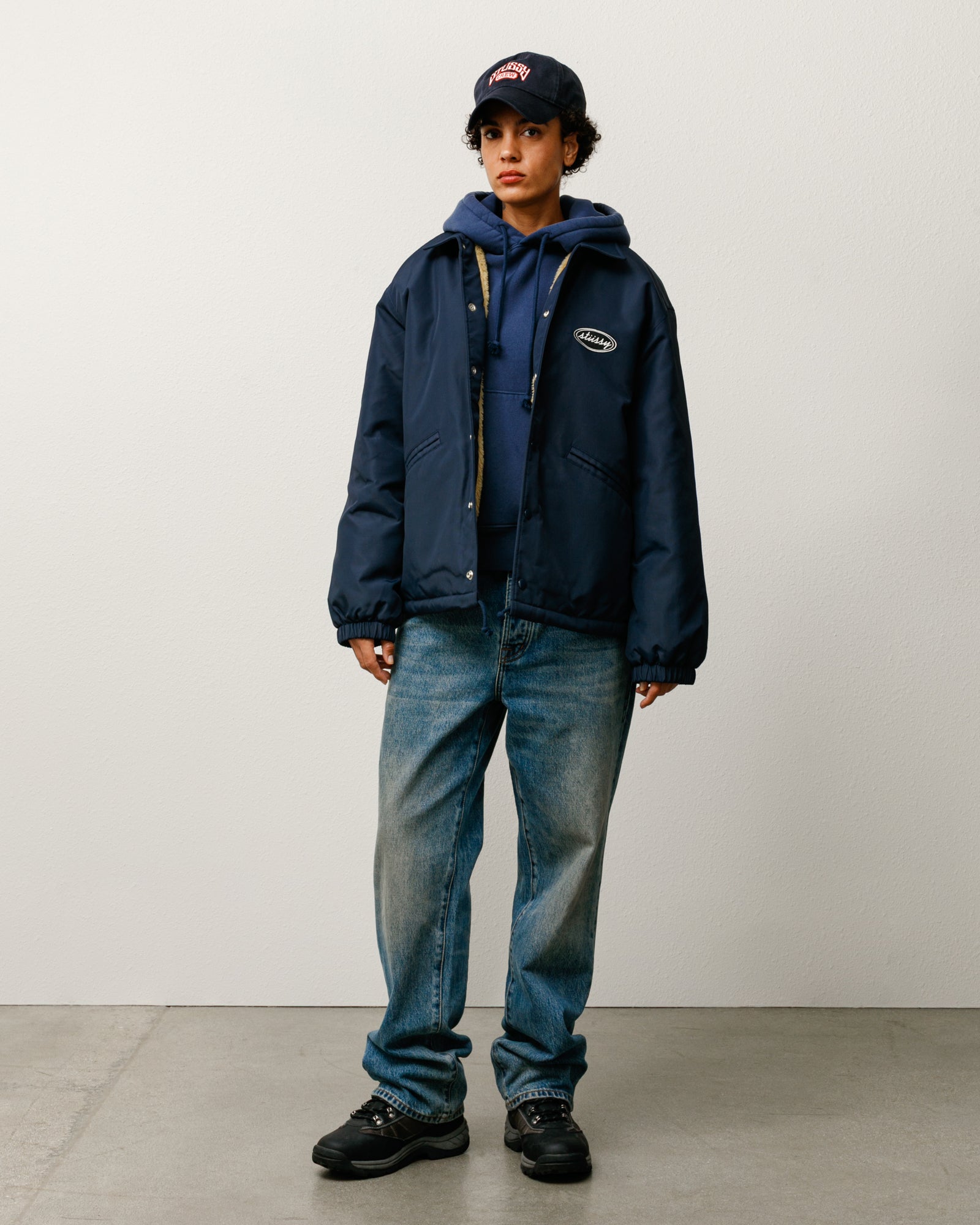 Coaches Jacket – Navy | Outerwear | Stüssy UK