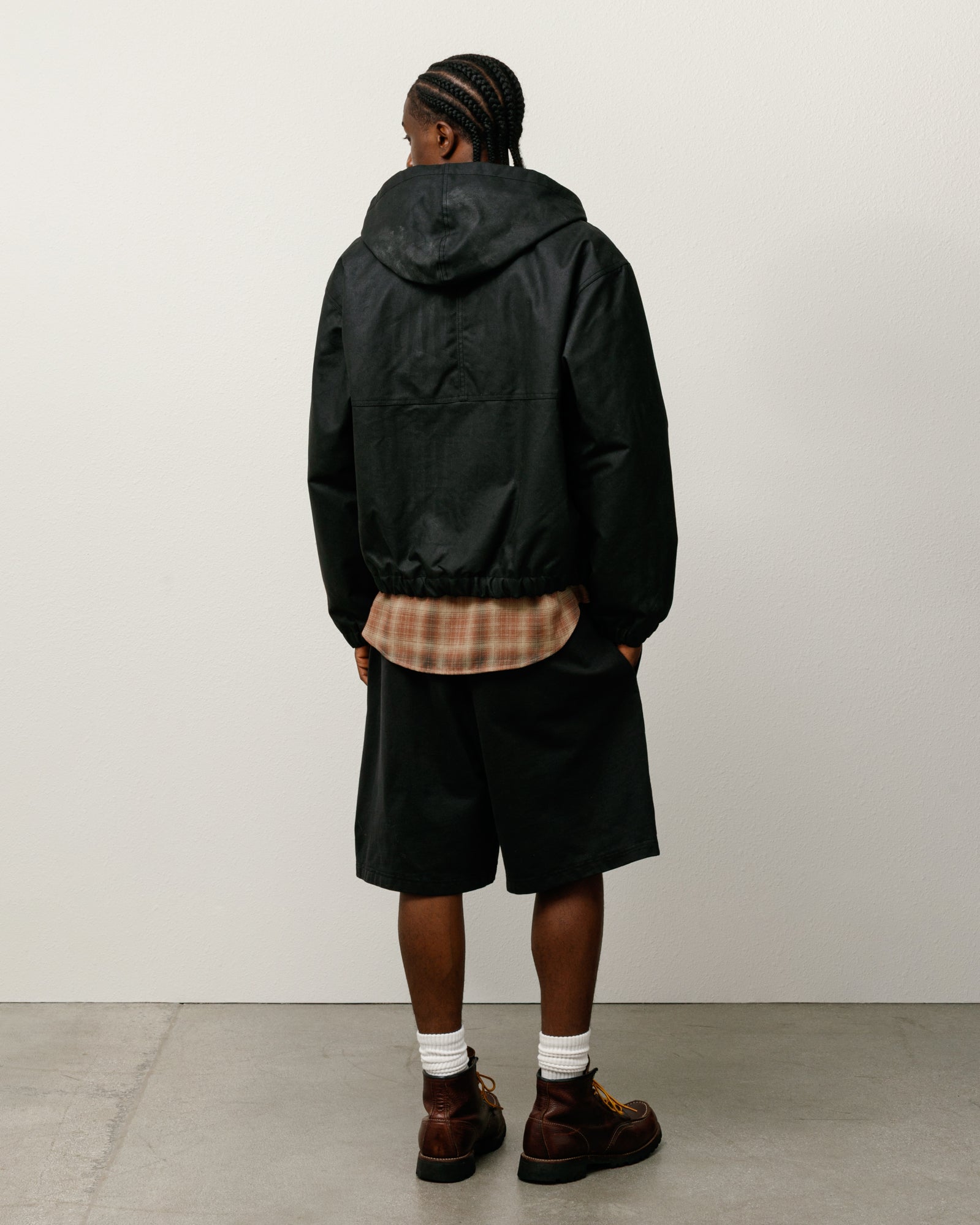 Waxed Cotton Work Jacket – Black | Outerwear | Stüssy UK