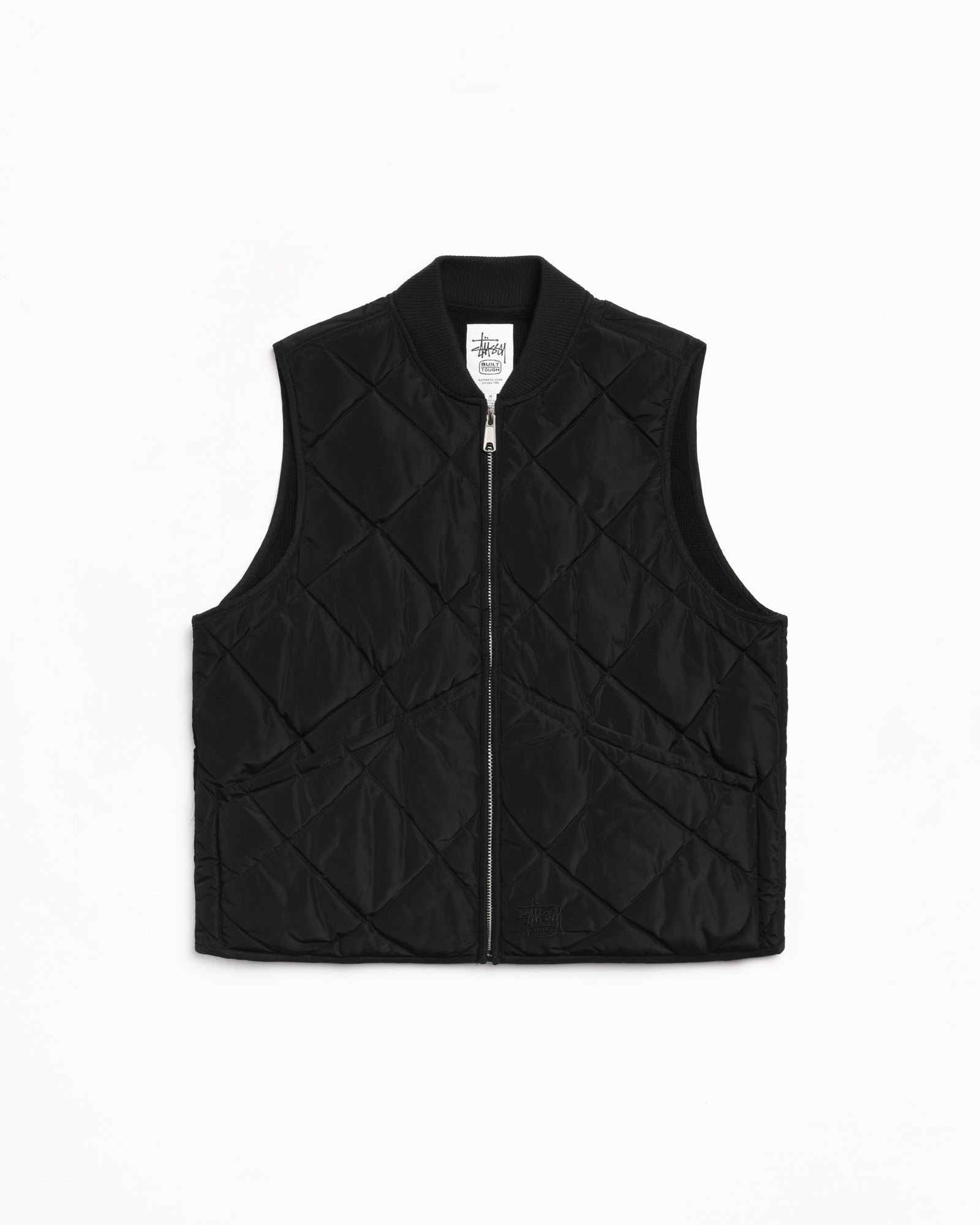 Thermal Lined Quilted Vest – Black | Outerwear | Stüssy UK